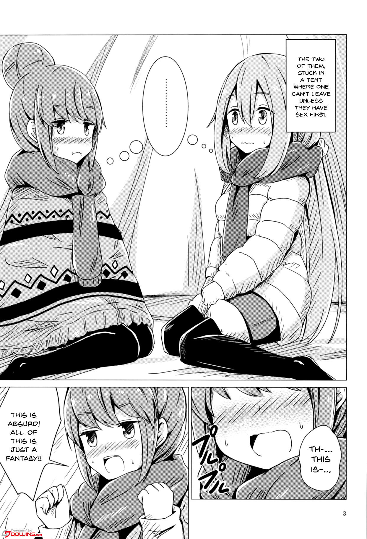 Sex Shinai to Derenai Tent ni Tojikomerareta NadeRin | Nade And Rin Were Trapped Inside Their Tent Unless They Had Sex page 2 full