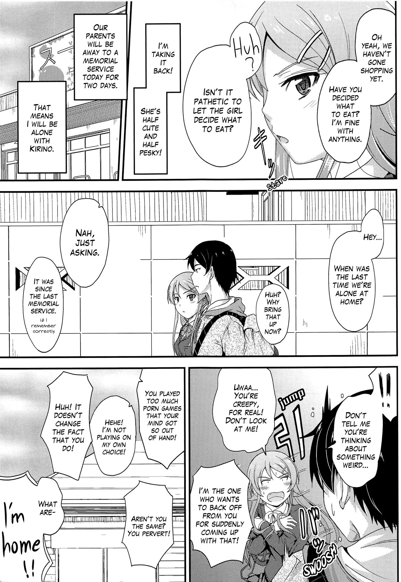 Fuku o Shinchou Suru Tabi ni Aniki ga Koufun Shitekite Chou Uzain desu kedo? | My older brother gets aroused and he's super annoying whenever I wear new clothes. page 6 full