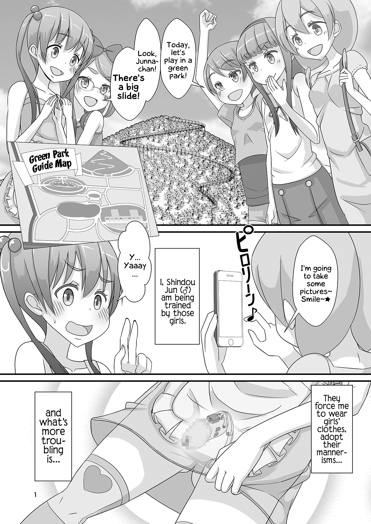 Sensei! Kouen de Jojisou Shite mite! | Sensei! Try dressing up like a little girl in a Public Park! page 2 full