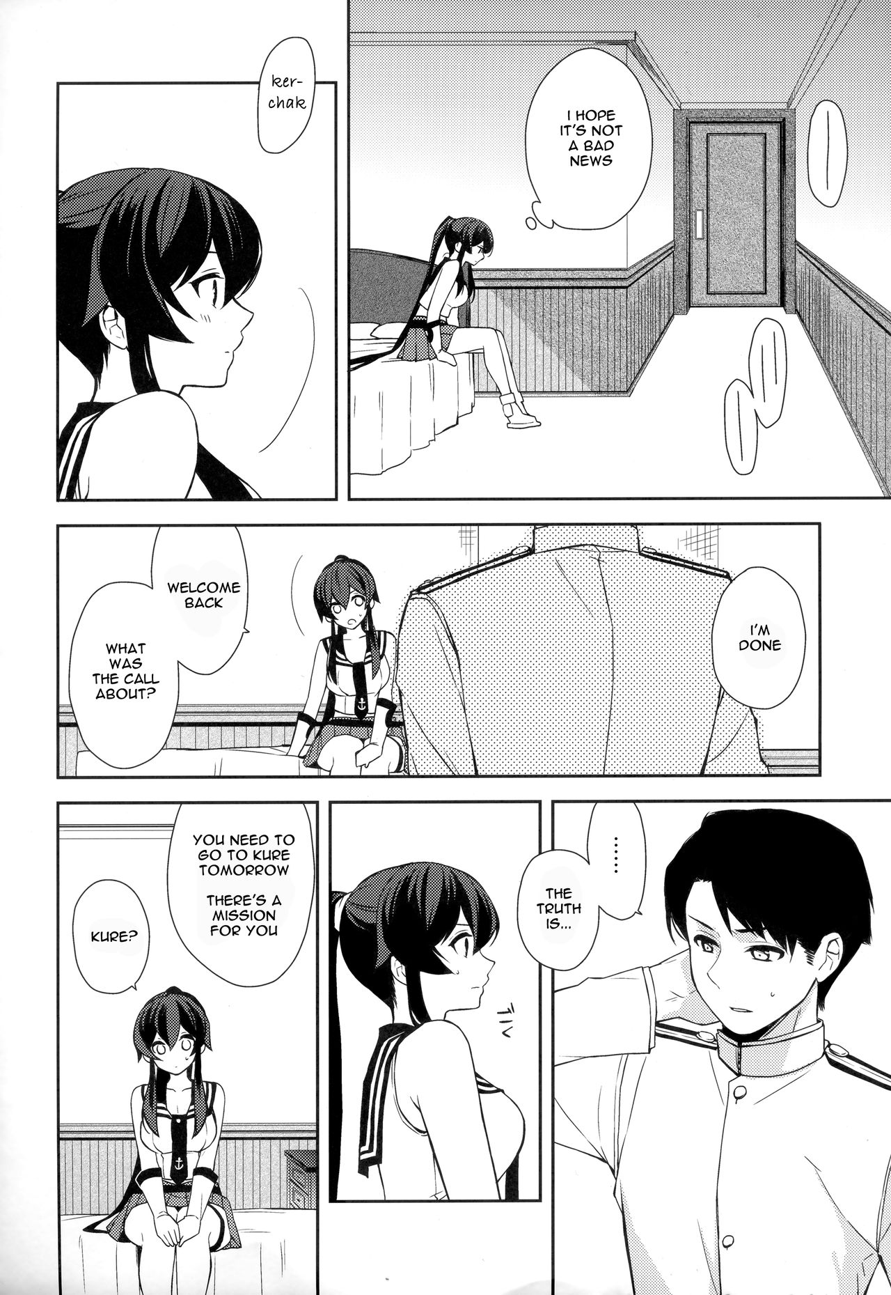 Keijun Yahagi wa Koi o Shita. Jou | Light Cruiser Yahagi Fell In Love - First page 7 full