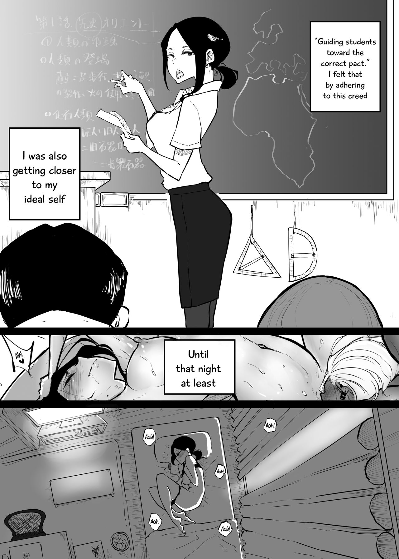 Sparta Sensei ga Oshiego no Bitch Gal ni Ecchi na Koto Sareru Hanashi 2 | The Story of a Strict Teacher Who Got Fucked by Her Gyaru Bitch Student  #2 page 7 full