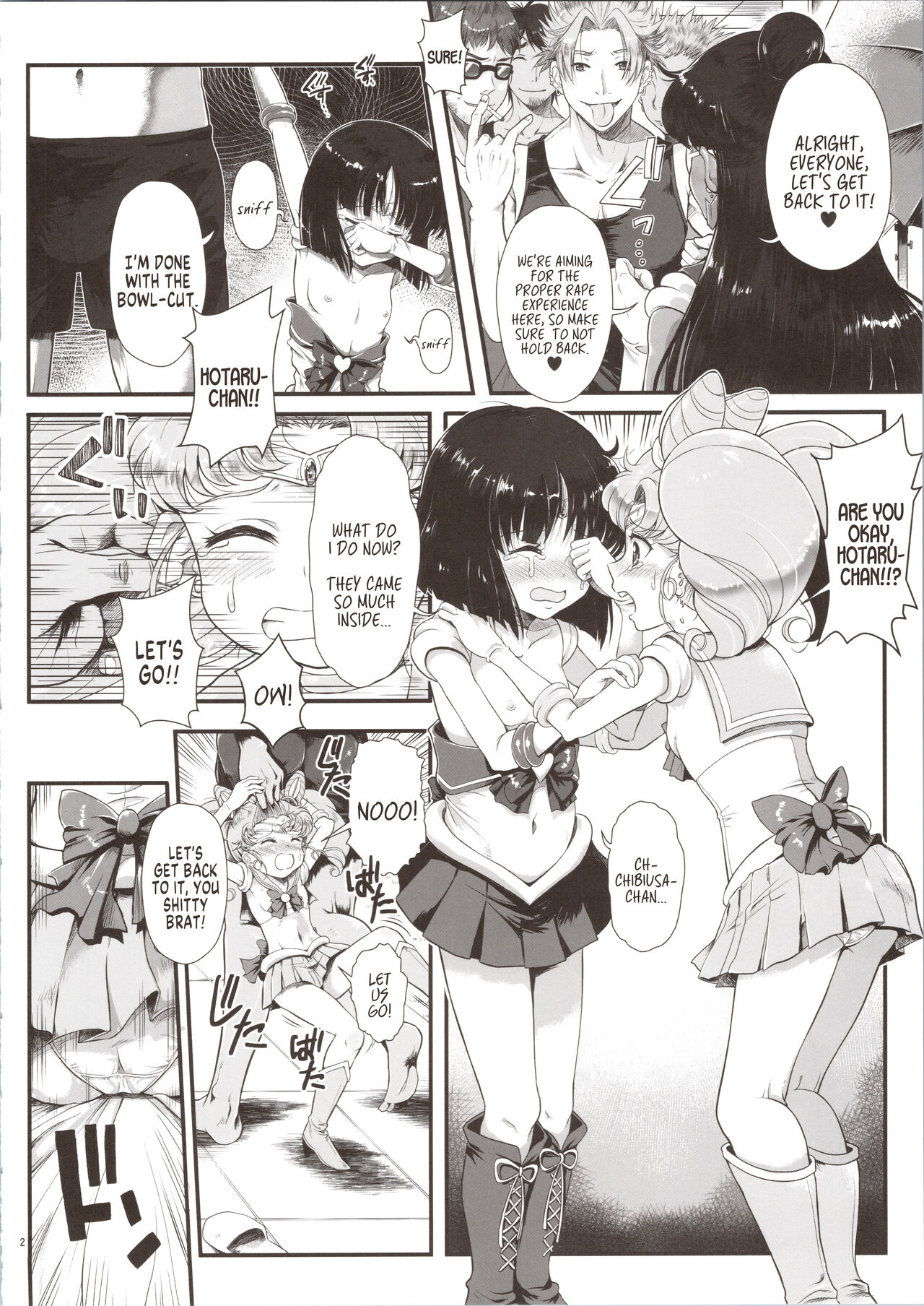 Sailor AV Kikaku ~Fukusuu no Chara Danyuu ni Hard Rinkan & Rankou Doukyuusei no Okazu Hen~ page 7 full