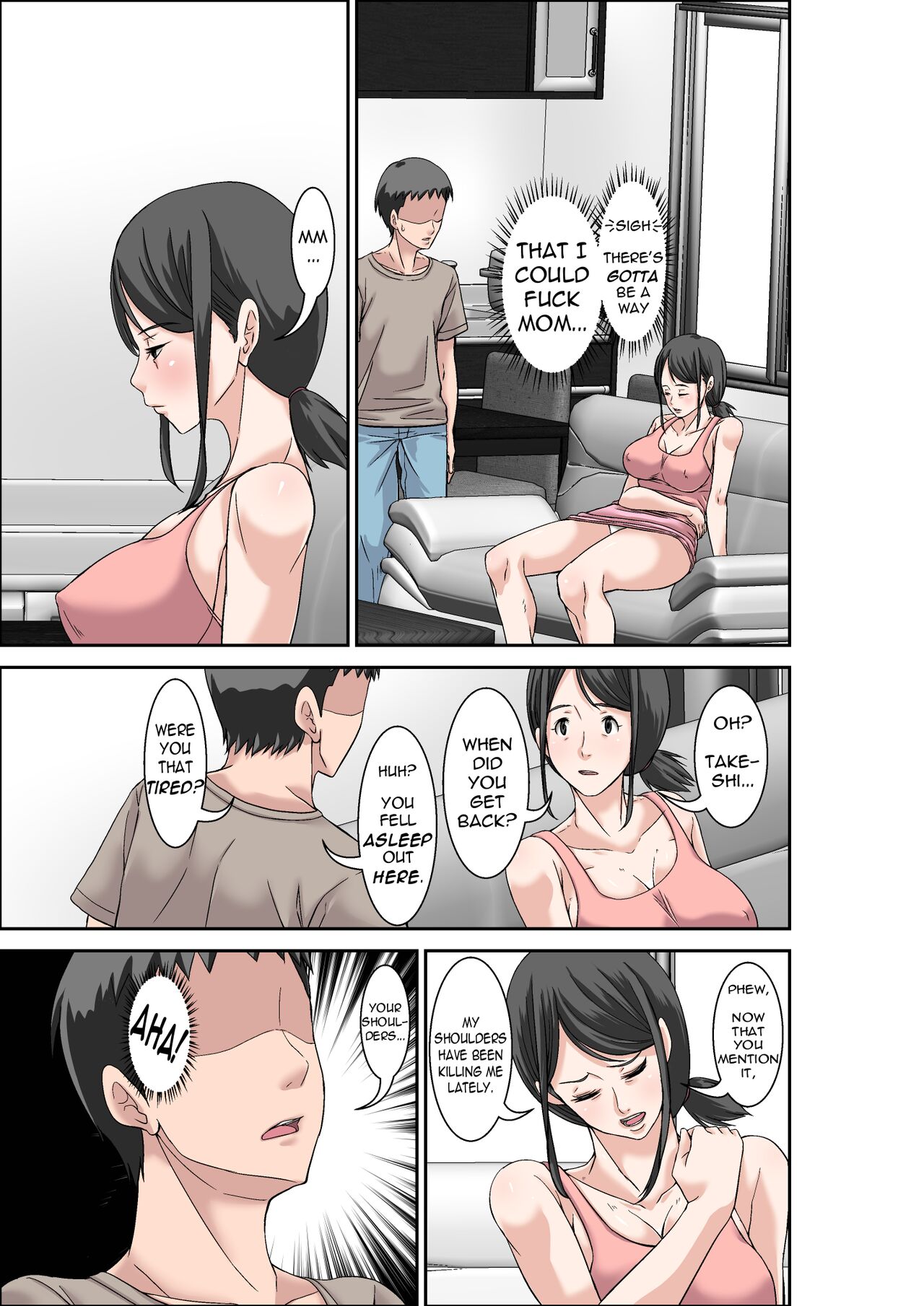 Musuko no Kyokon no Toriko ni Natte Shimatta Chou Binkan Taishitsu no Okaa-san | A Hypersensitive Mom Gets Addicted to Her Son's Big Cock page 9 full
