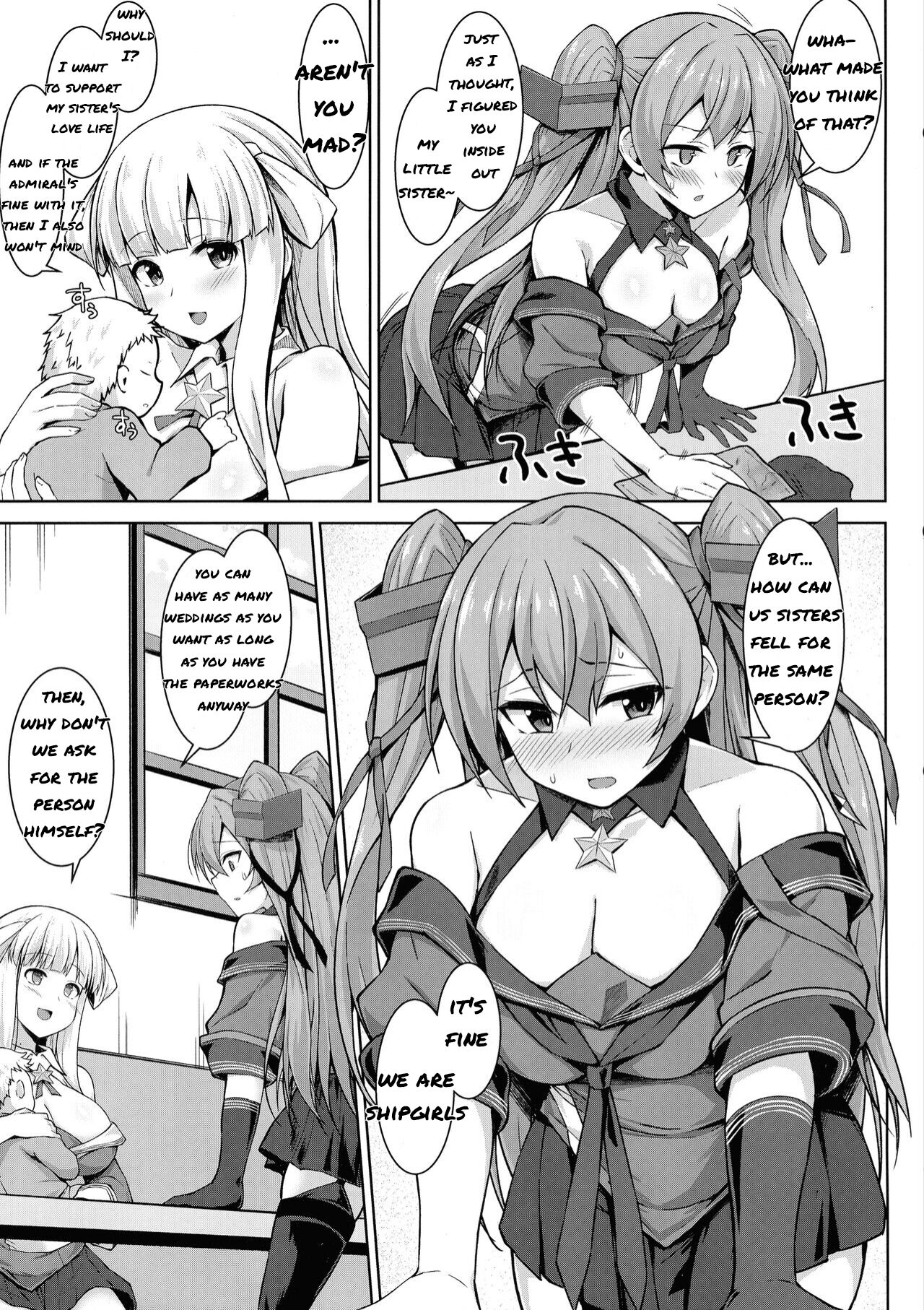 Sankyuu-chuu no Fletcher ni Johnston ga Kuwawatte Futari de Aka-chan o Ninshin suru Hon page 5 full