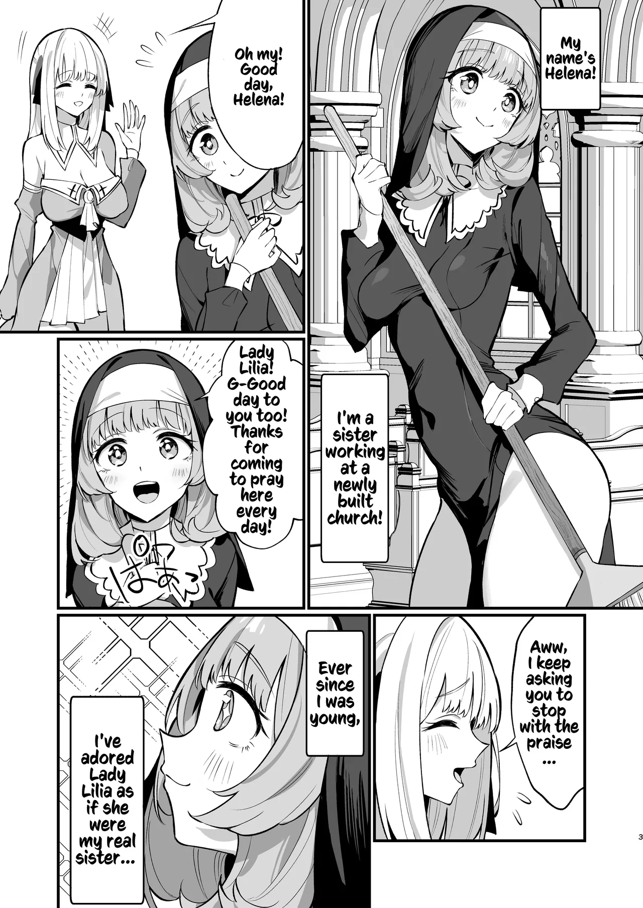 Sister Kanzen Haiboku. ~Muchi na Sister ga honnou de Hatsujo Koubi Surumade~ | A Sister's Absolute Defeat: Until an Innocent Nun Enters Heat and Indulges in Passionate Mating Sex page 3 full