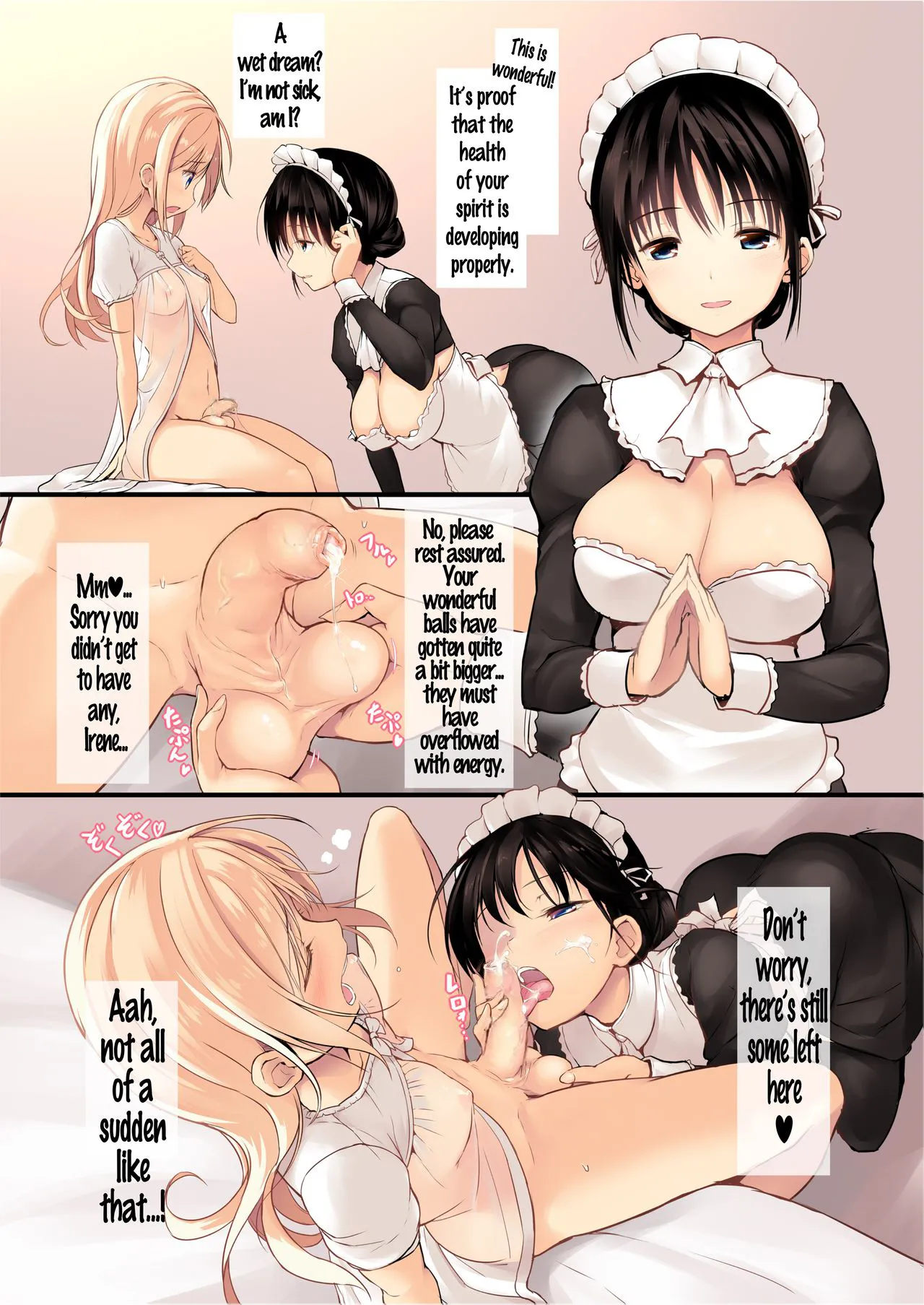 Futanari Maid-san Asa Milk | A Futanari Maid's Morning Milk page 4 full