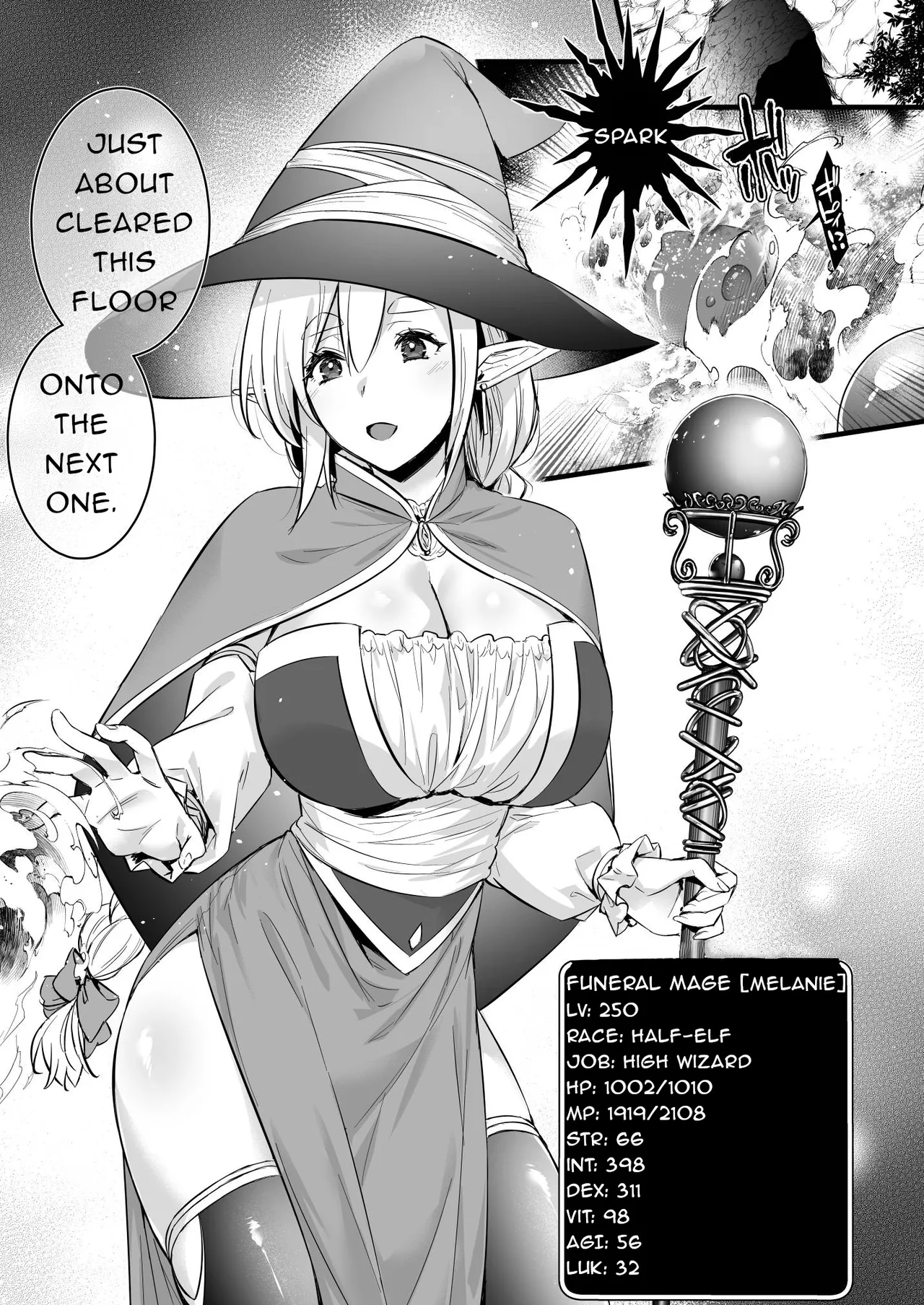 Lv.250 no Mahoutsukai ga Kankakushadan Otoshiana ni Ochite Level Drain de Jinsei ga Owaru made | A Level 250 Mage Falls Into a Sensory Deprivation Pit and Loses Her Humanity to Level Drain page 2 full