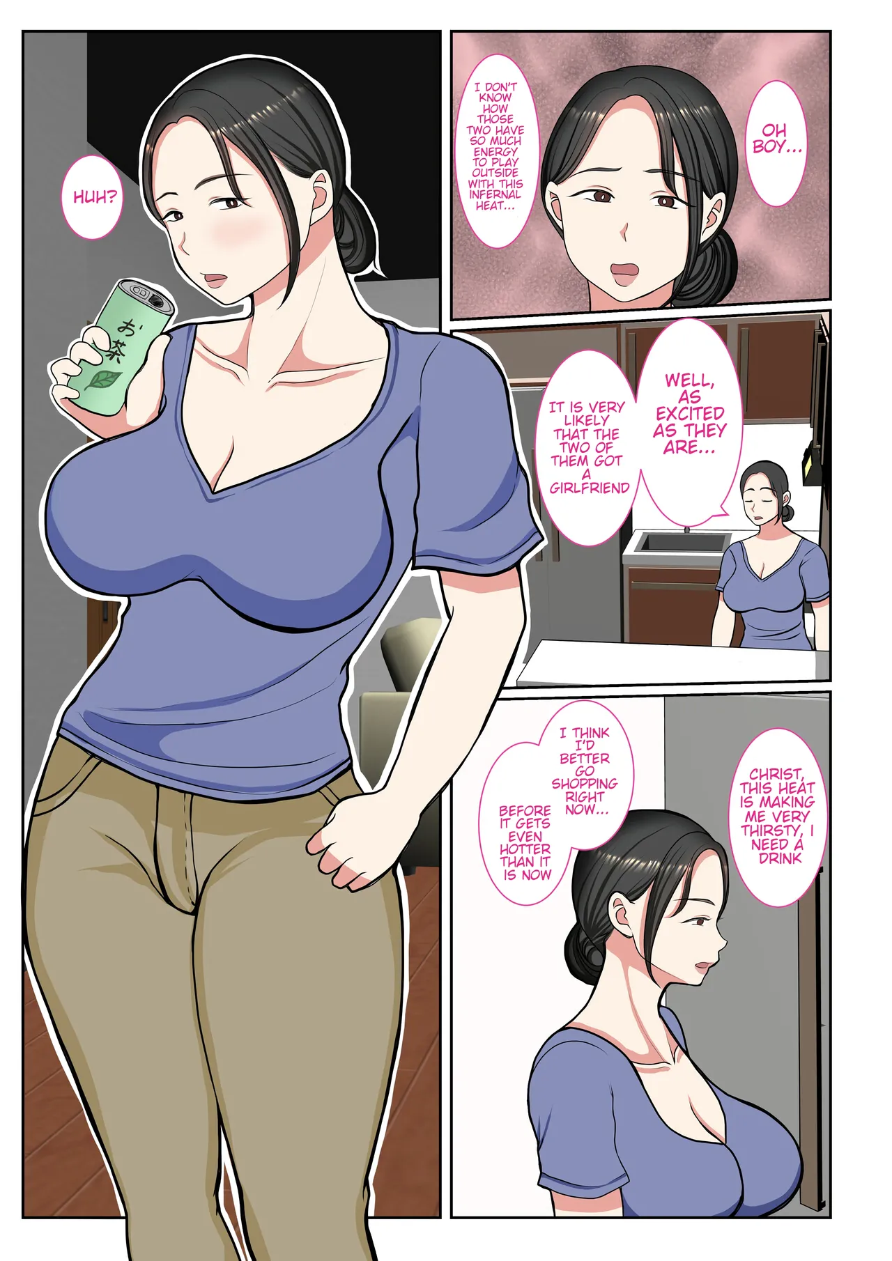 The Day the youngest son lost his virginity thanks to his mother in a swimsuit. page 3 full