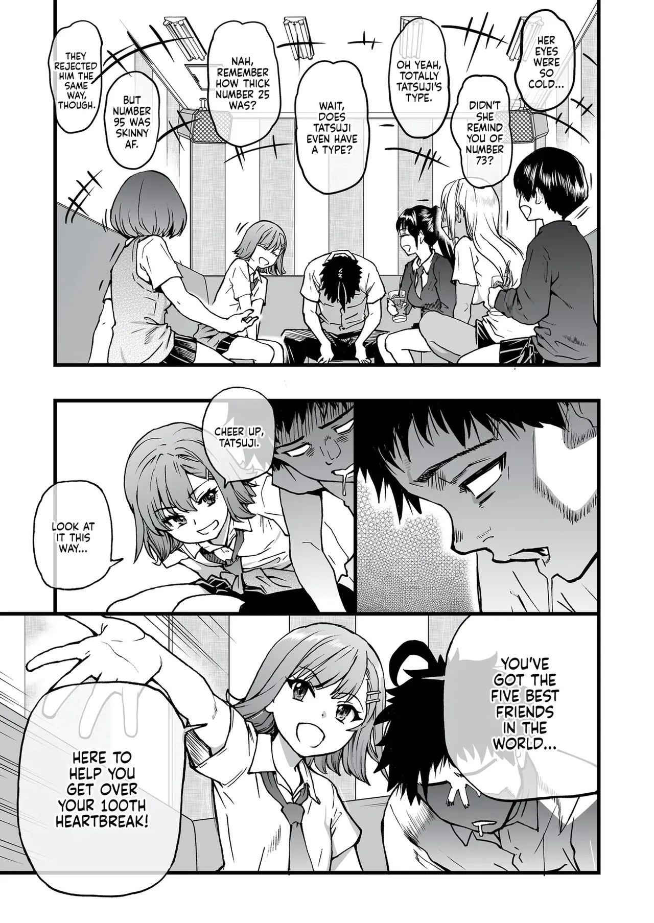 100-Kai Furareta Zetsubou-teki ni Motenai Ore o Awarenda Kareshi Ari Onna Tomodachi ga Nandemo Eroi Koto Yarasete Kureta!! page 8 full