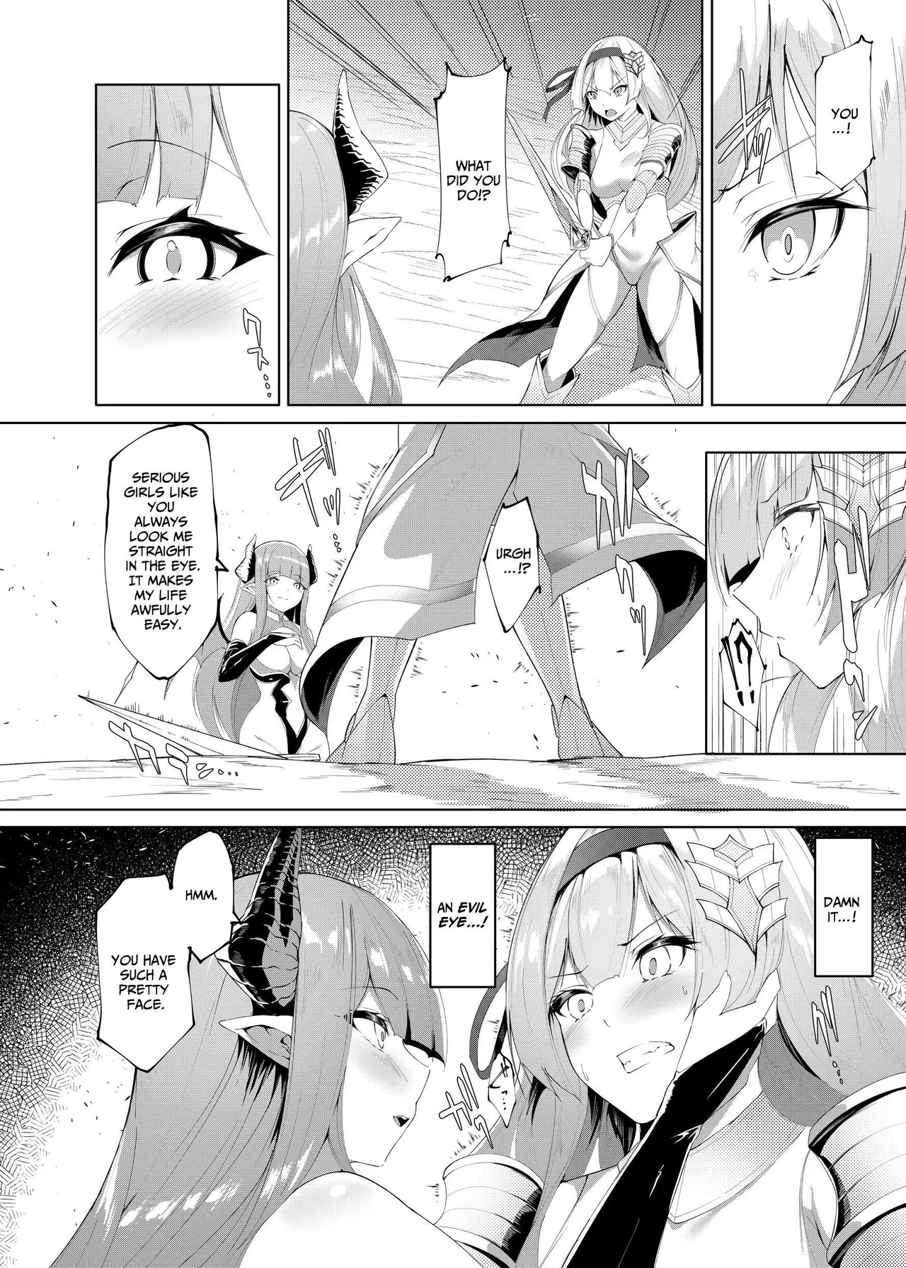 Princess Fetishism ―A story of a princess knight whose feet and armpit are trained by a demon and becomes a perverted demon.― page 3 full