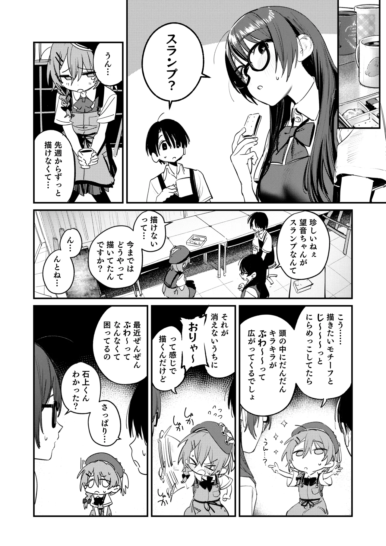 Bijutsubu Harem Katsudou Nisshi ~Senpai no Slump Kaishou ni Kyouryoku shitara, Ikioi de 3P suru Koto ni Natta Hanashi~ page 7 full
