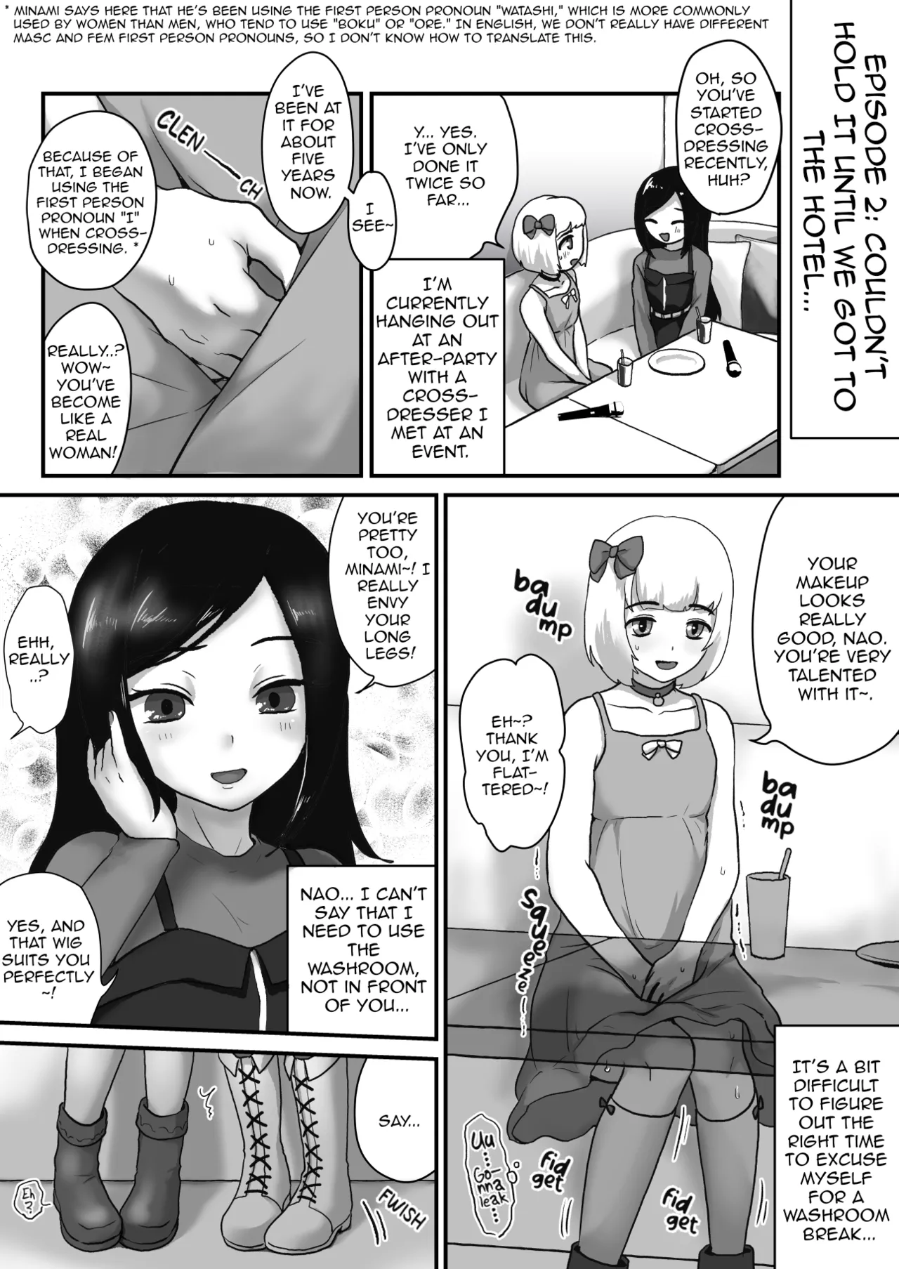 Tanpenshuu Omorashi suru Otokonoko | Femboys Wetting Themselves page 9 full