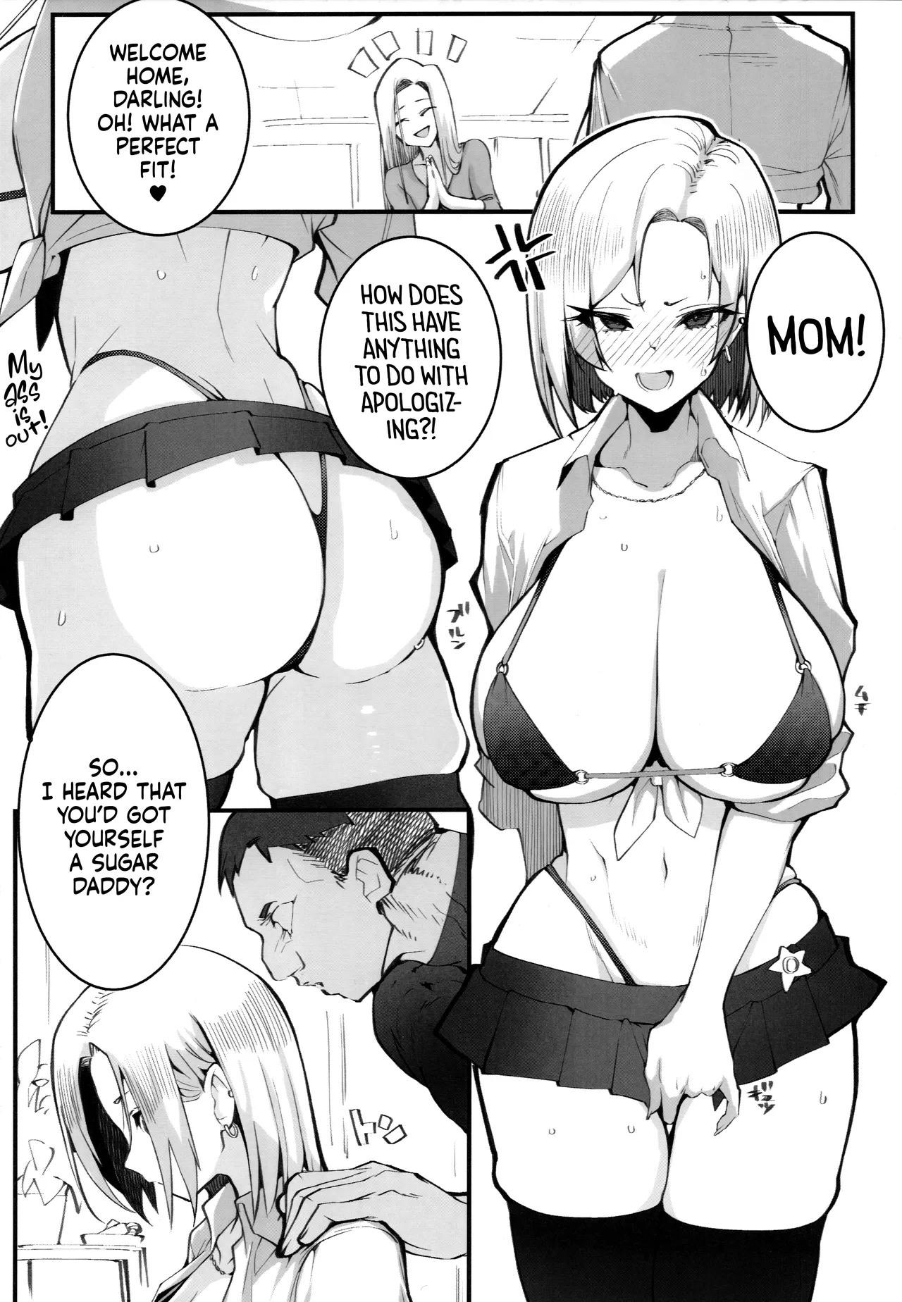 Gal Oyako no Egui Kasegikata | Gyaru mother-daughter family business page 3 full