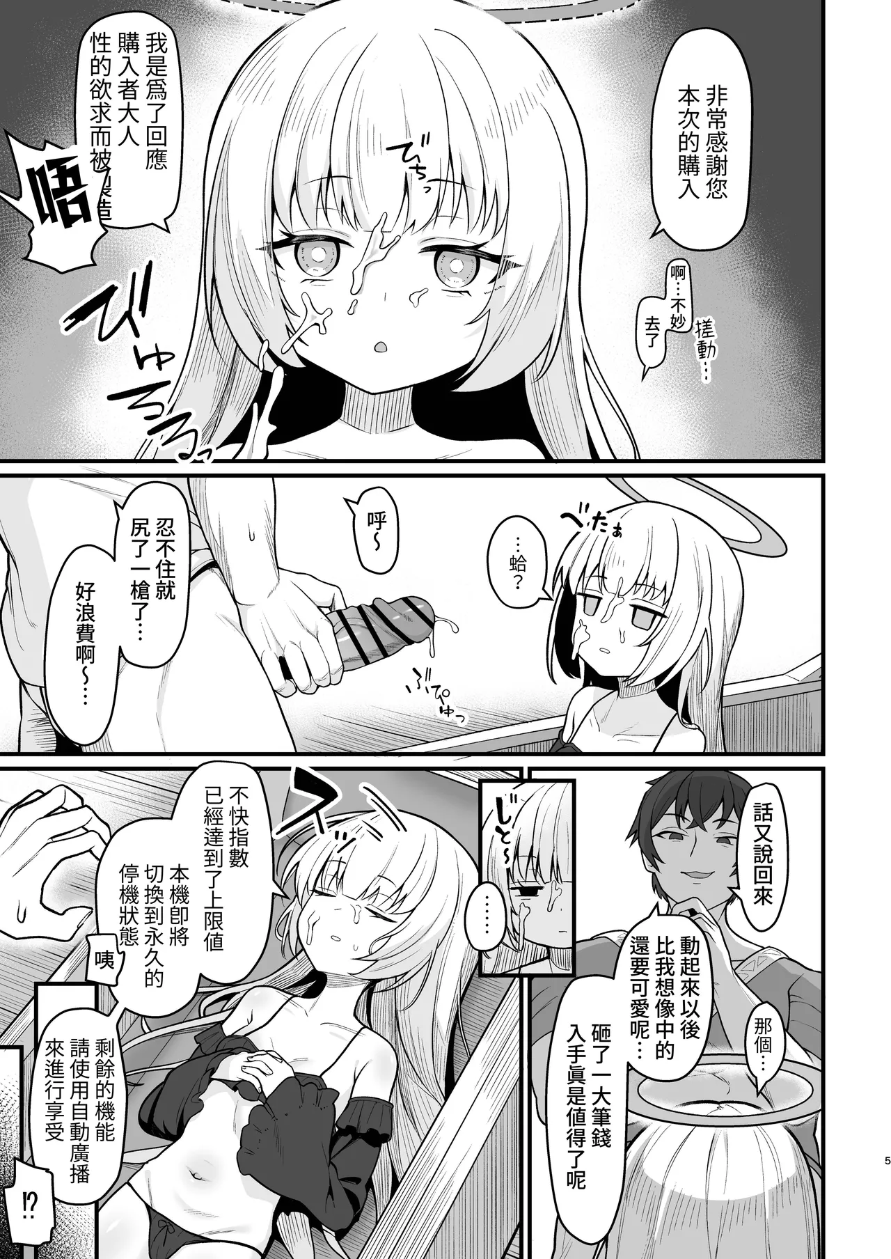 Muhyoujou na Jinzou Tenshi mo Shosen wa Tada no Onahole page 6 full