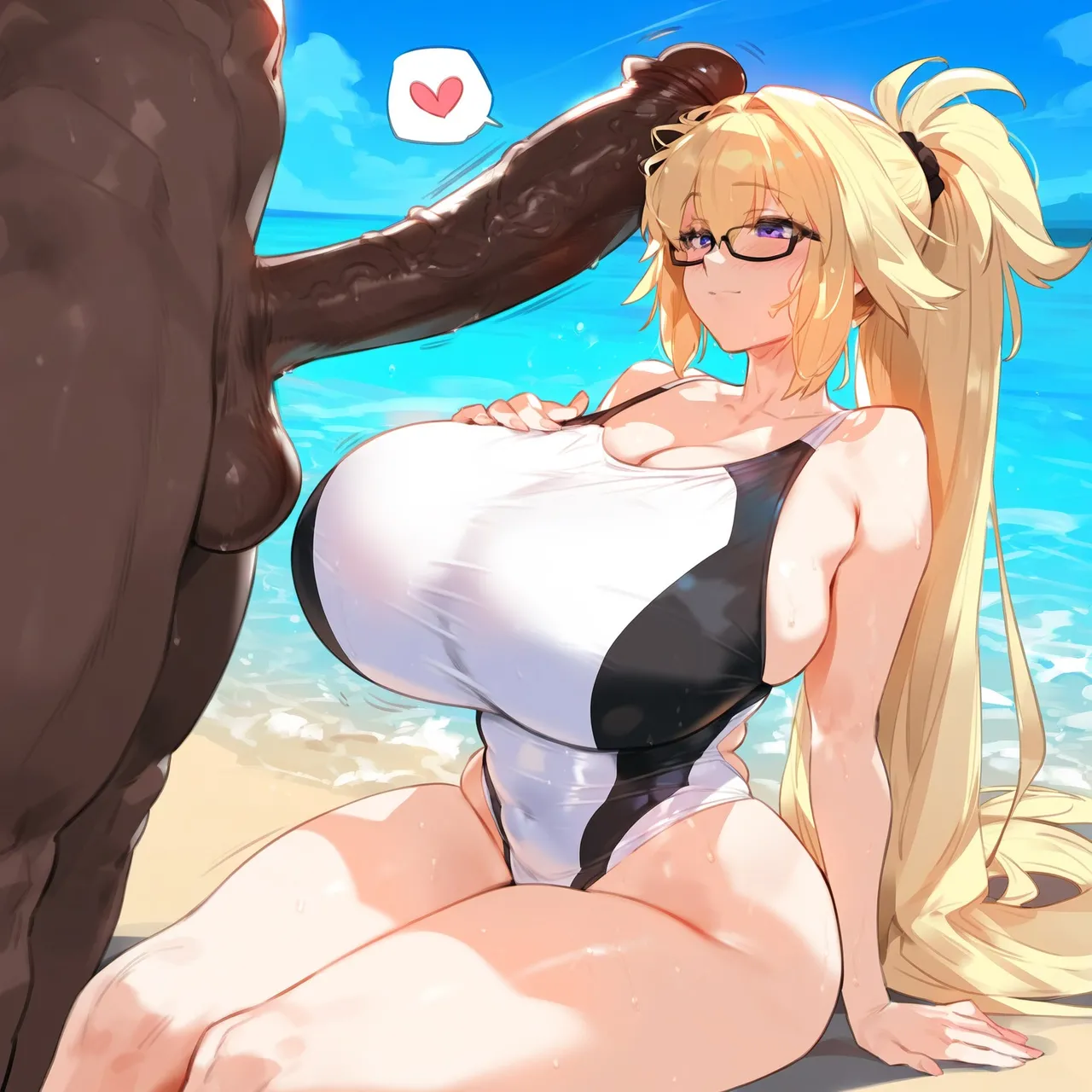 Saber, Jeanne x BBC Master benisman ai generated page 6 full