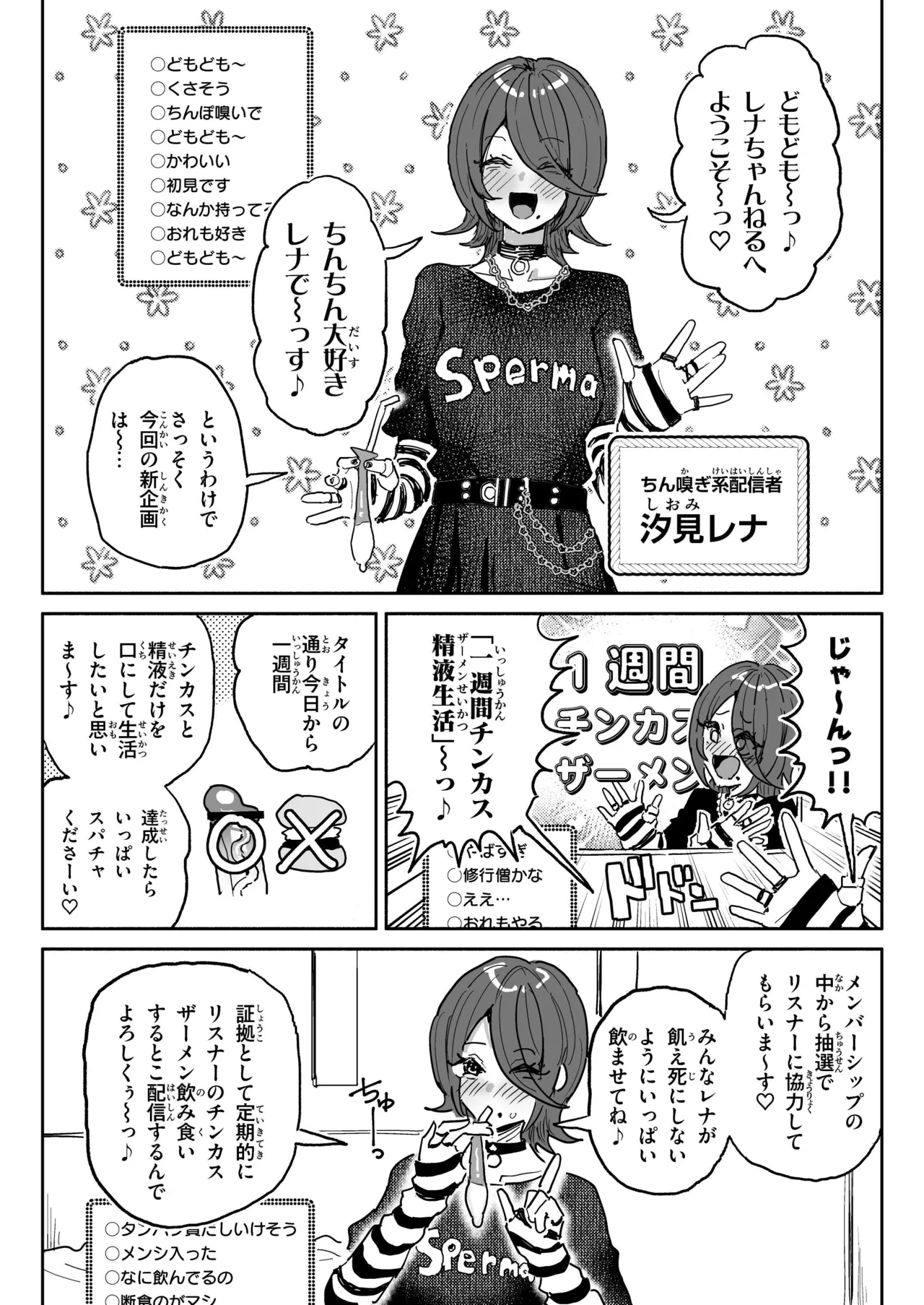 Chin Kagi Kei Haishinsha Isshuukan Chinkasu Zamen Seikatsu page 3 full