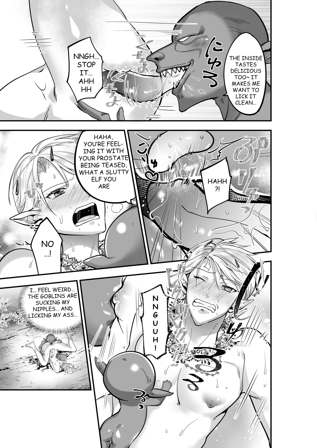 TWIN ELF BROTHERS ON VACATION TURNED BREEDING AND PREGNANT WITH GOBLINS page 10 full