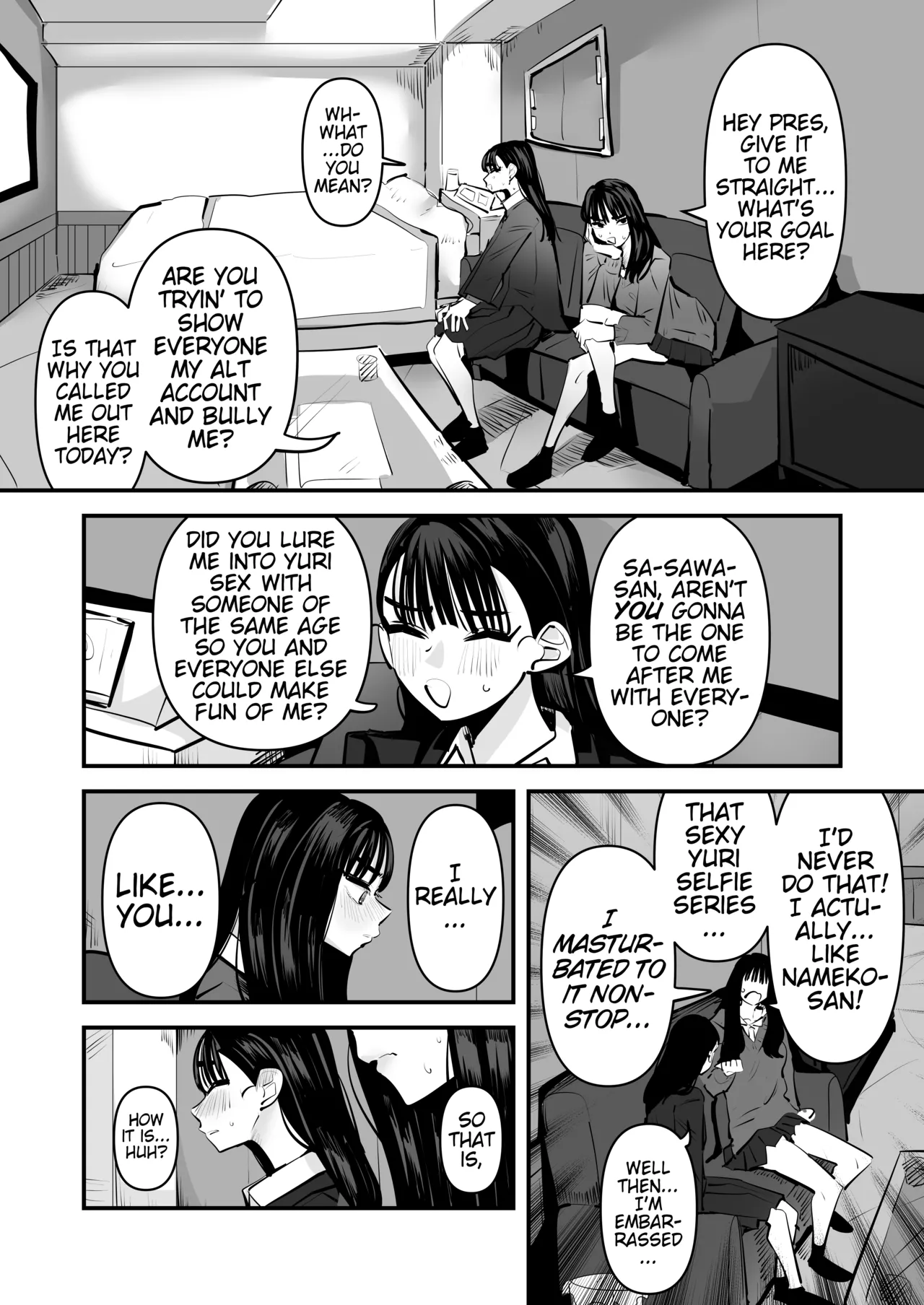 Iincho no Kuse ni Yuri Sex Chou Umakute Maji Mukatsuku | She's Crazy Good at Yuri Sex Despite Being the Student President and it Seriously Pisses Me Off page 3 full