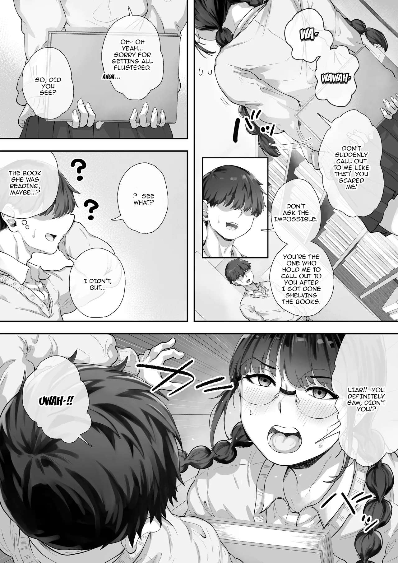 Kyonyuu no Tosho Iinchou wa Ecchi na Koto ni Kyoumi Shinshin | The Busty Library Committee President Is Very Interested In Lewd Stuff page 3 full