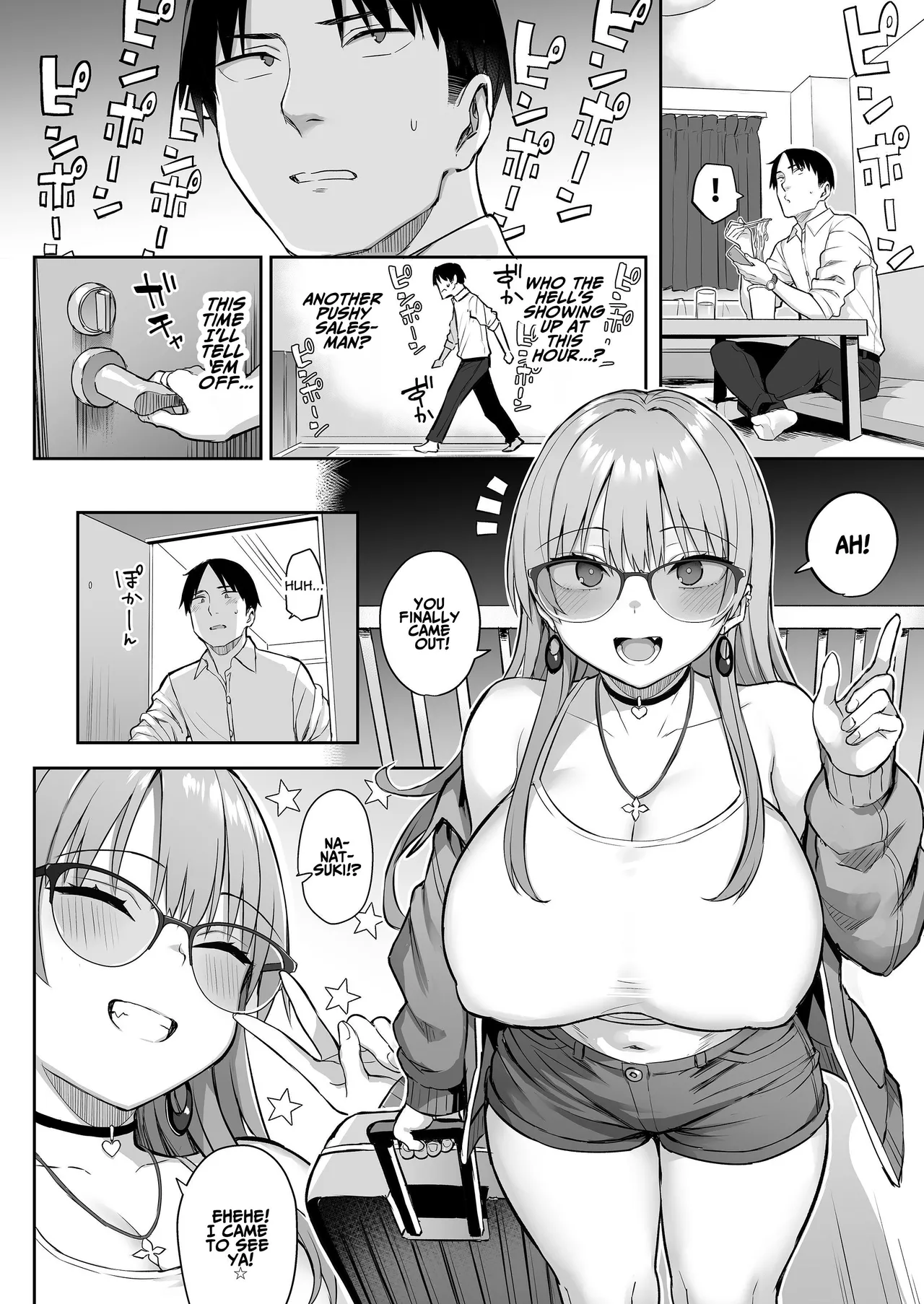 Moto InCha no Kyonyuu Yariman Imouto ga Erosugite, Onii-chan wa Mou...!! 4 | I Can't Handle My Former Bookworm Little Sister Now That She's a Slut! 4 page 4 full