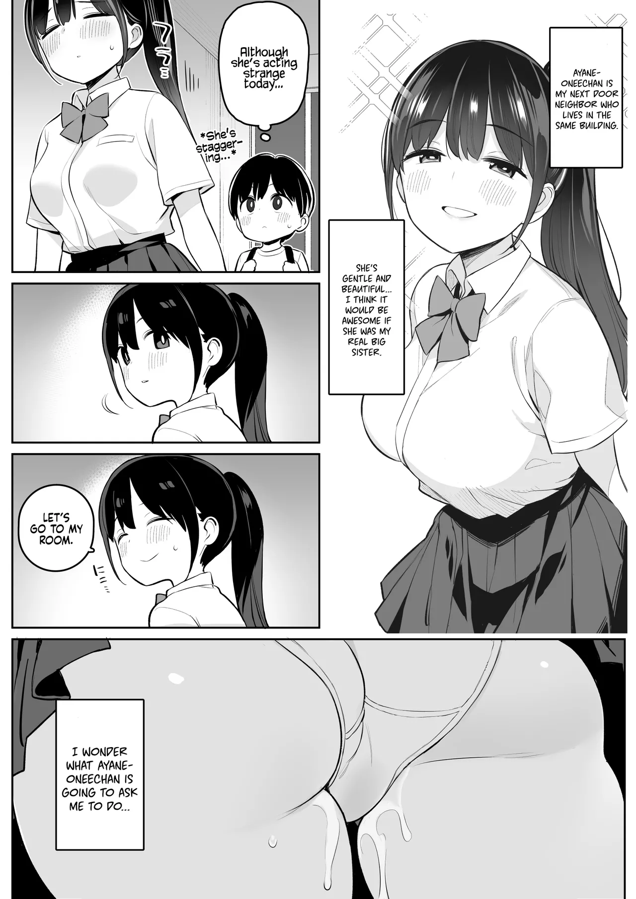 The Story of How The Big Sister Neighbor Squeezed My Semen Because She was a Succubus page 3 full