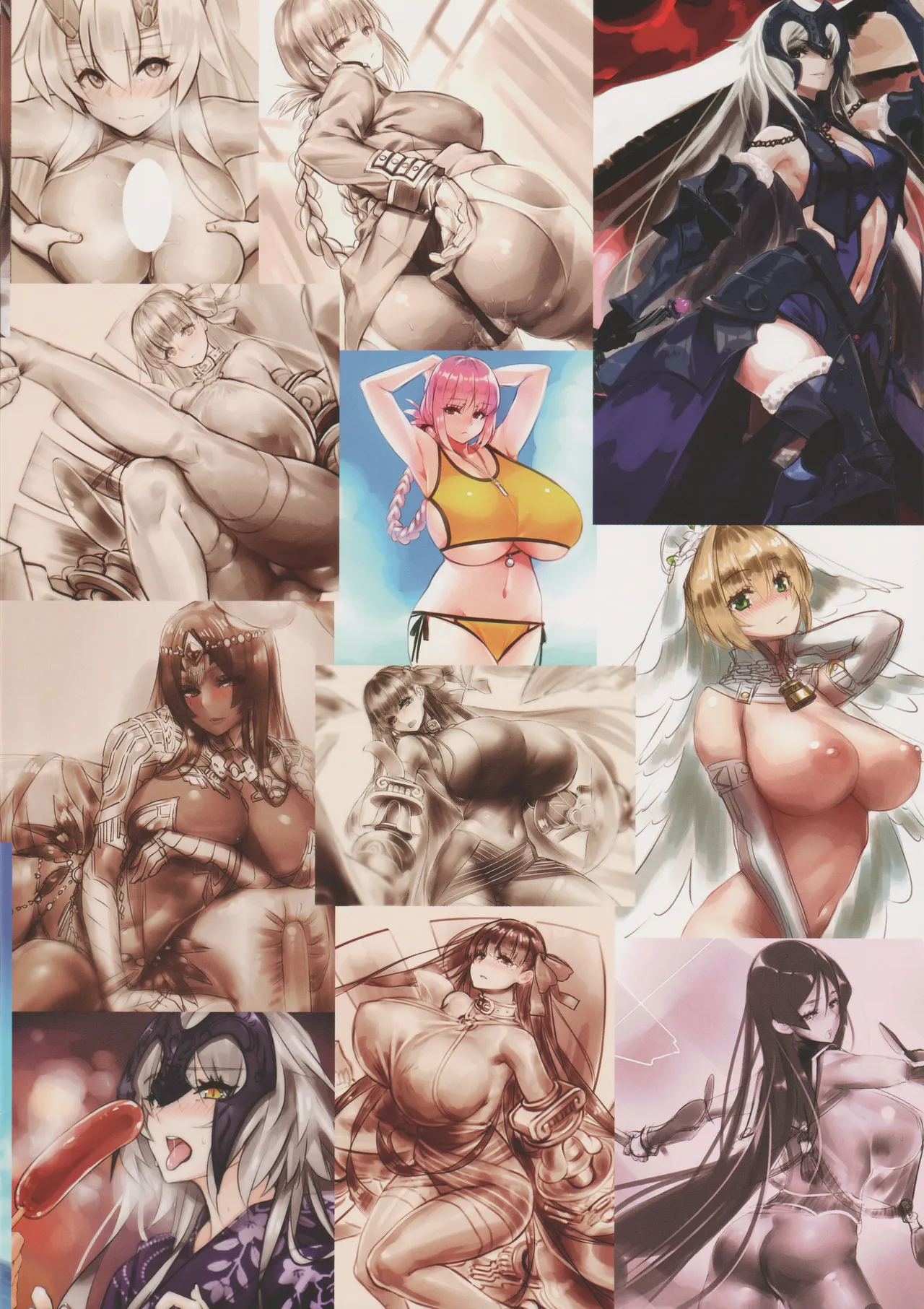 FGO SUKEBE ONEESAN's Rakugaki Matome Hon 01 page 2 full