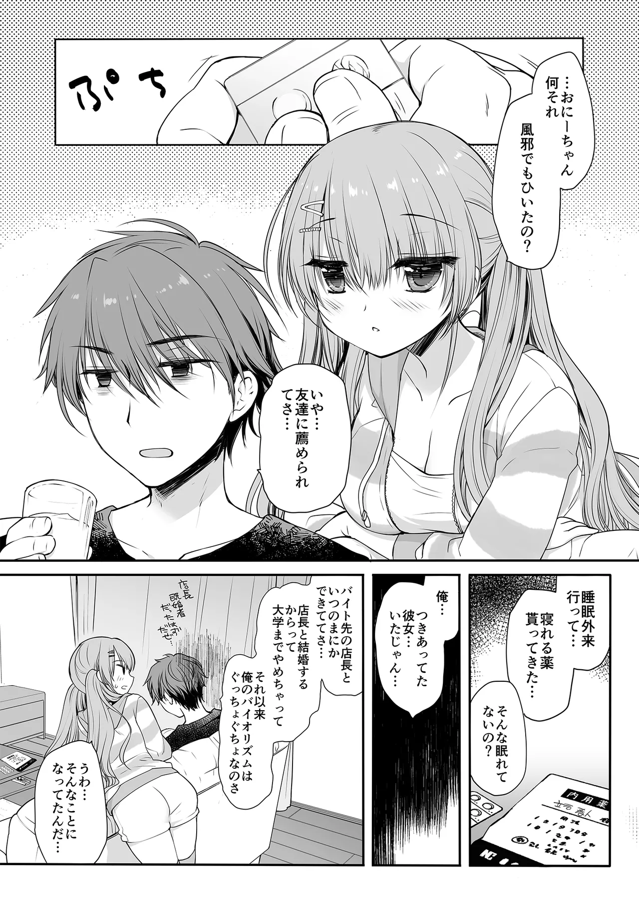 睡眠薬を飲んだ兄に毎晩夜這いをかけてくるタイプの妹 page 4 full