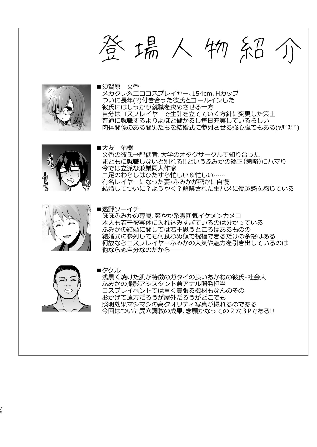 Shinkon Hoyahoya Chounyuu Hitotsuma-layer - Fumika ~Shoya wa Otto Igai to... Futa Ana Nama Sounyuu Wedding Kojin Satsuei~ page 7 full