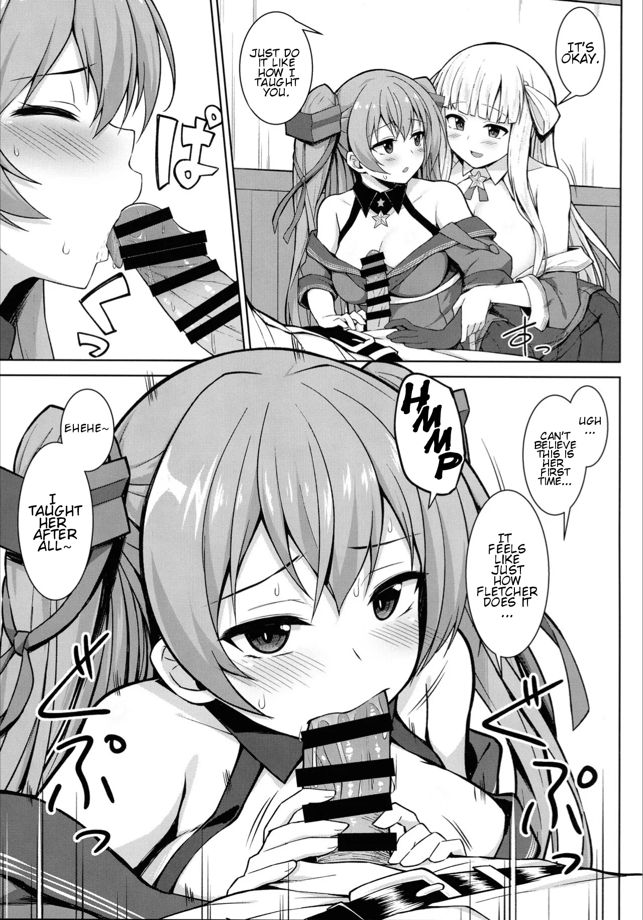 Sankyuu-chuu no Fletcher ni Johnston ga Kuwawatte Futari de Aka-chan o Ninshin suru Hon page 9 full