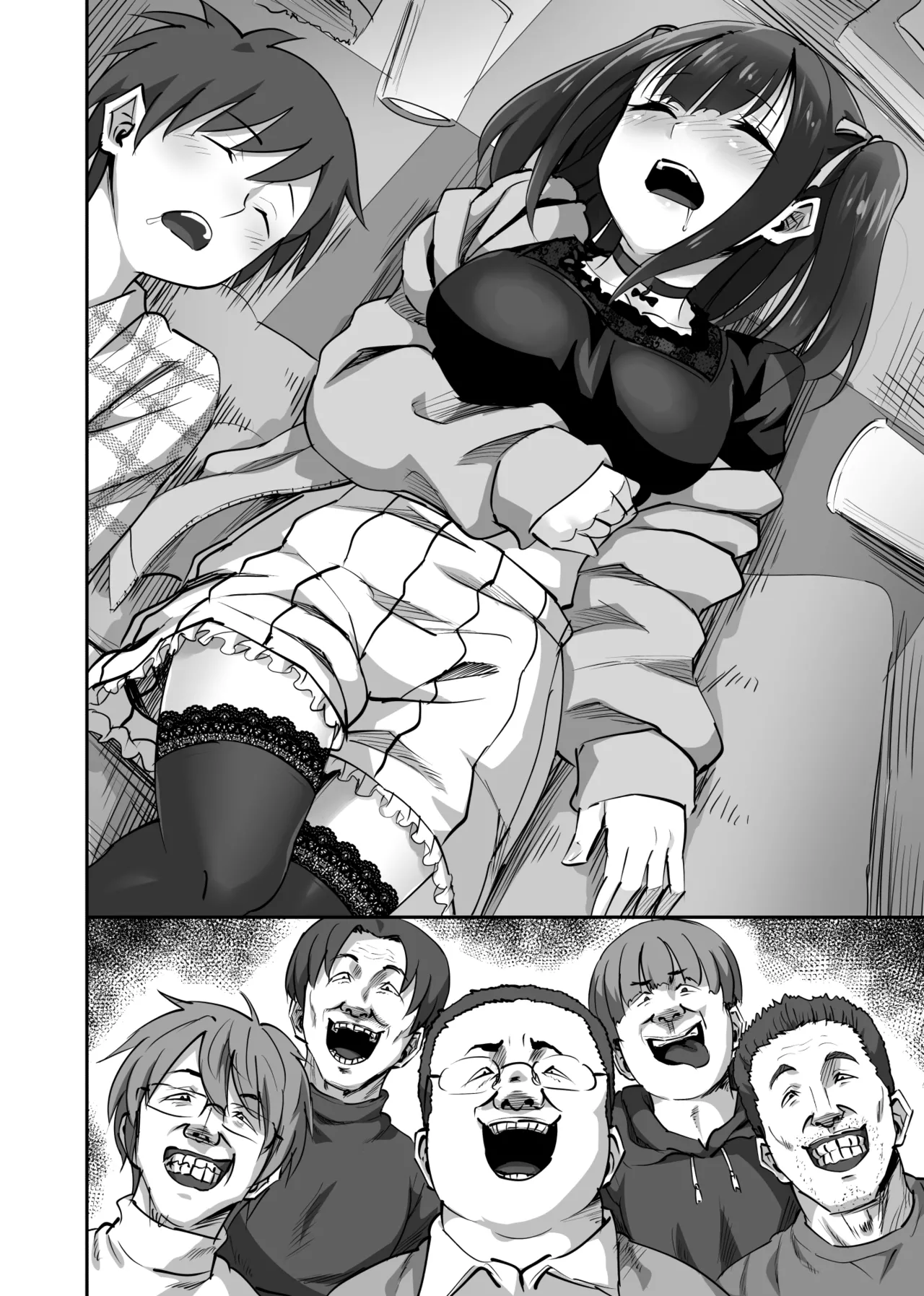 オタサーの抜け駆けカップルの彼女を飲み会で睡姦！！ page 7 full
