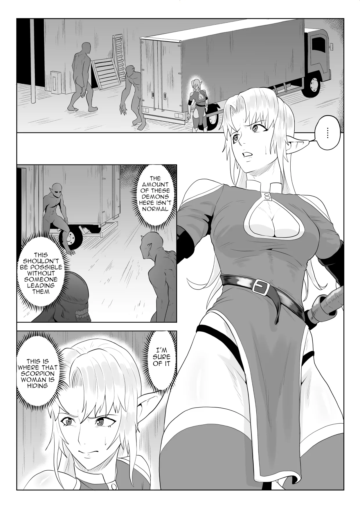 Touma Butai Rokka no Sentou Kiroku Moudoku no Sasori 5 ~Toraware Erufu no futanari Ryōjoku~ | Demon Slayer Unit Rokka's Battle Record Venomous Scorpion 5: Captive Elf Futanari Rape page 6 full