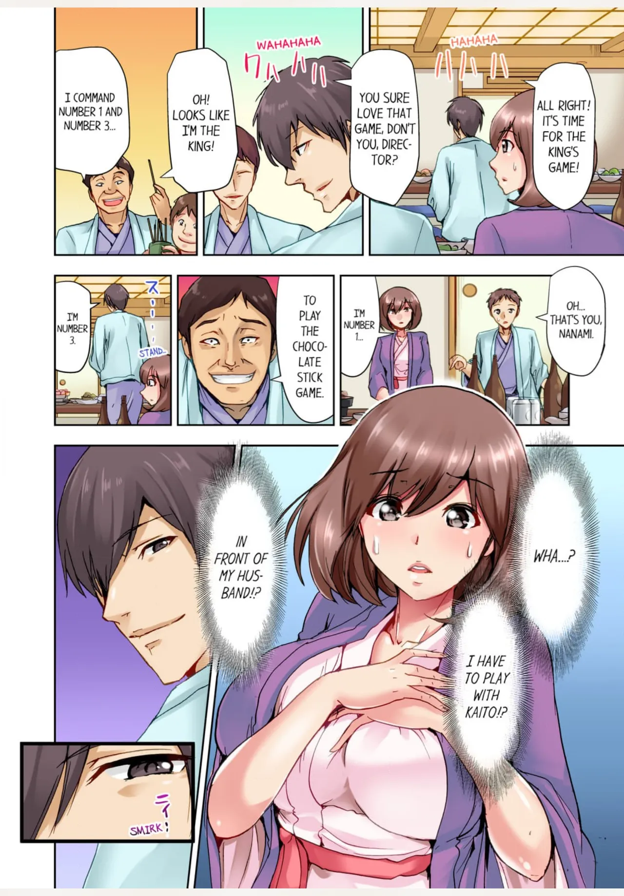 Kekkon 3-Nen Me no Tsuma wa, Shain Ryokou Chuu ni Otto no Yoko de Netorareru! 1 | Netorare With a Busty Wife on a Company Trip 1 page 9 full