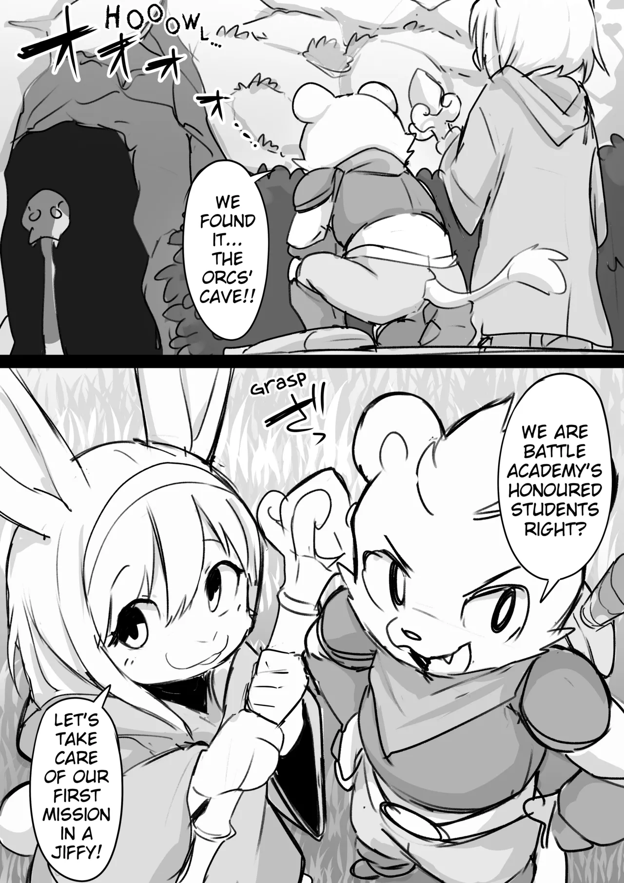 Manmosu Marimo - The Battle Academy's Top Pupil Duo Quest in The Horde Cave page 2 full