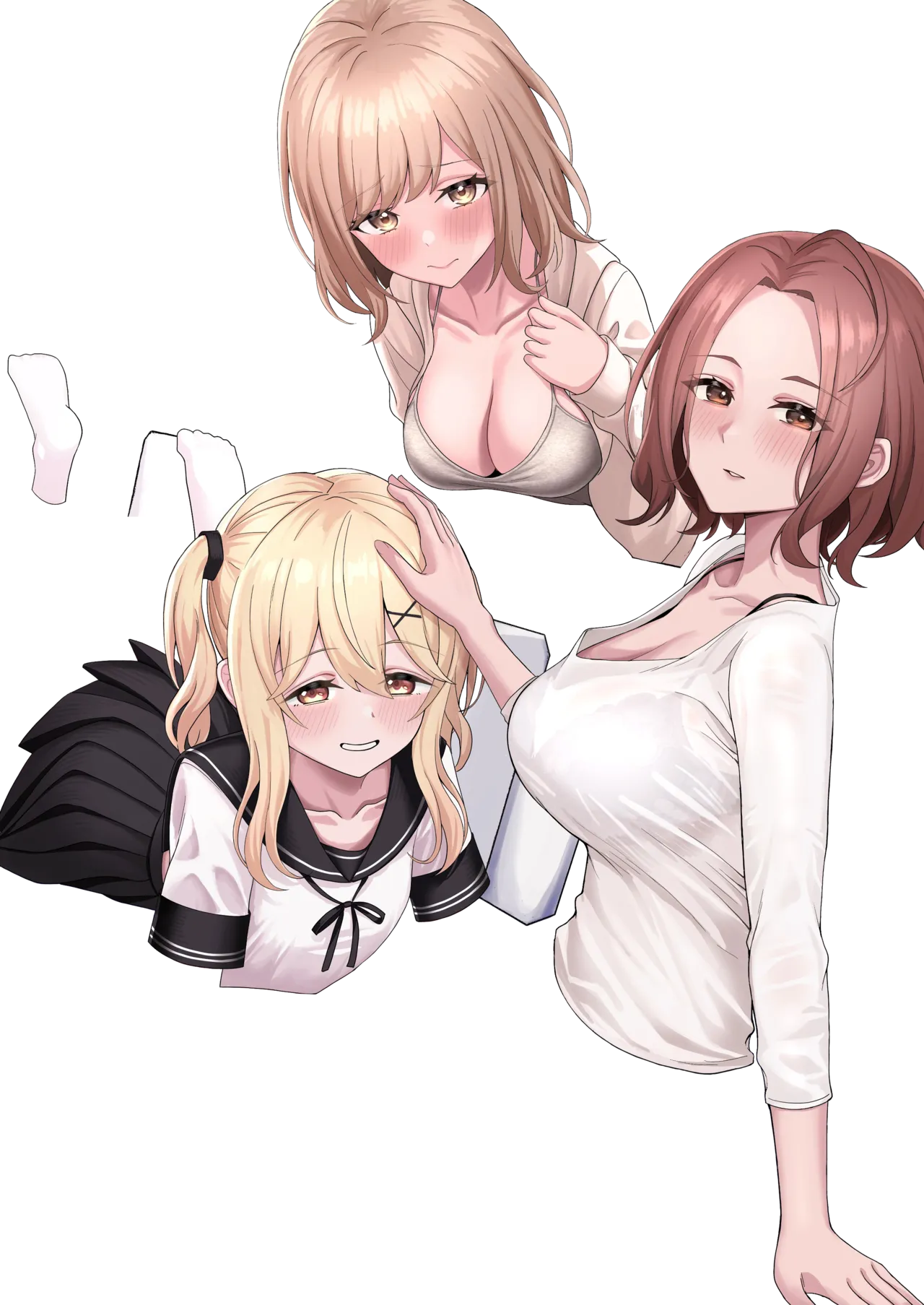 Chichi no Saikon de Doukyo suru Koto ni Natta Gibo no Gijou Shimai to Kawarugawaru Sex shite shimatta Hon page 2 full