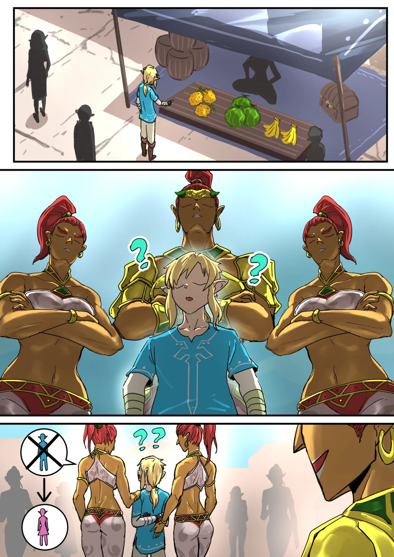 The Legend of Zelda - Riju's Dungeon Date page 7 full