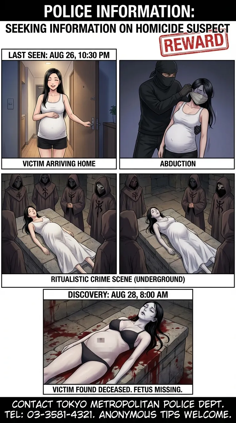 Crime Info Poster #2:  Ritual Sacrifice of Pregnant Victim page 10 full