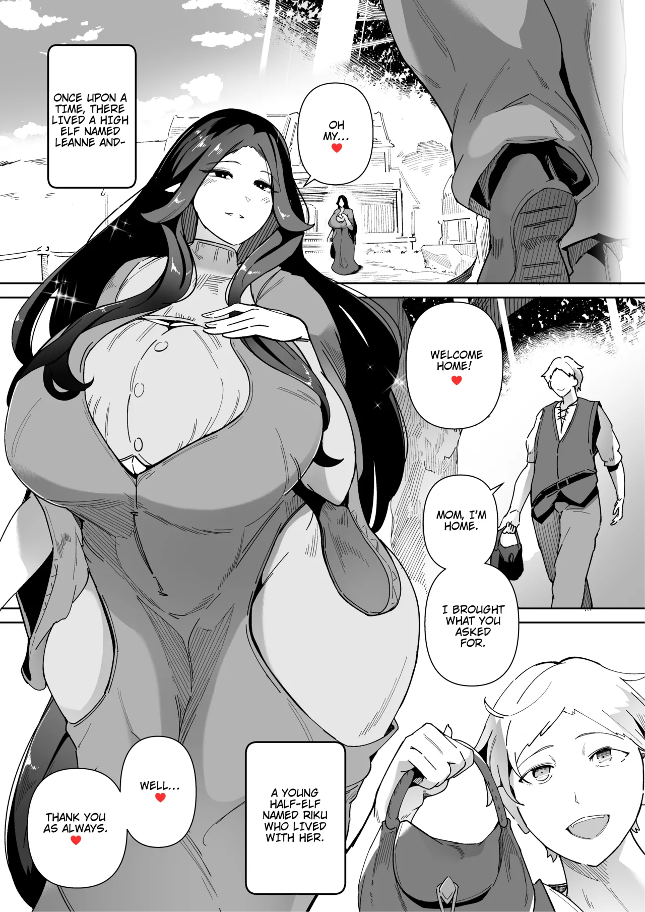 Elf no Youbo ~Aisuru Mama to Ecchi na Shikitari~ | Elf Wife ~A Ritual Of Intimacy With My Beloved Mom~ page 3 full