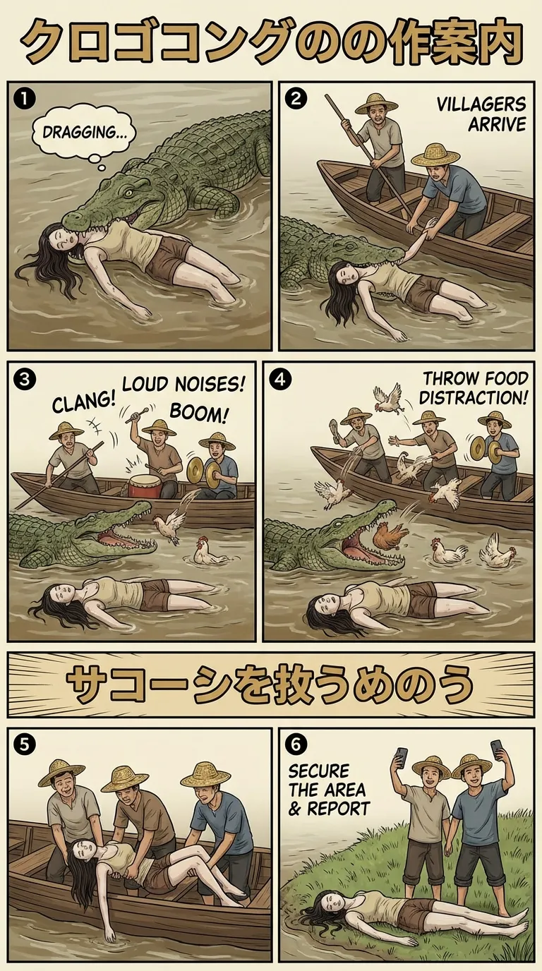 Safety Poster 4: Crocodile Victim Recovery page 9 full