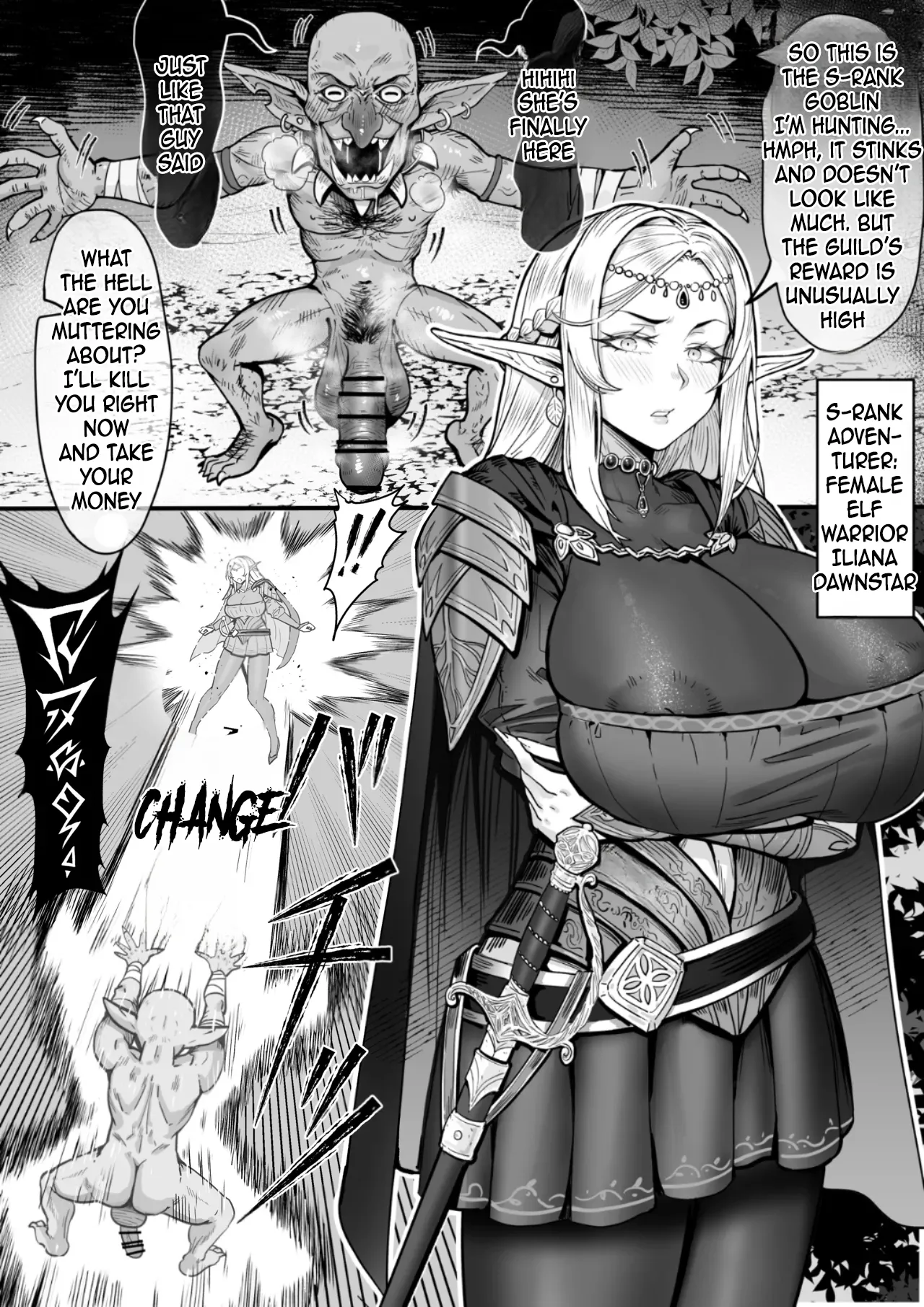 Forced Body Swap by Goblins Leads to Ejaculation Addiction! The Fall of Elven Warrior Iliana Dawnstar! page 1 full