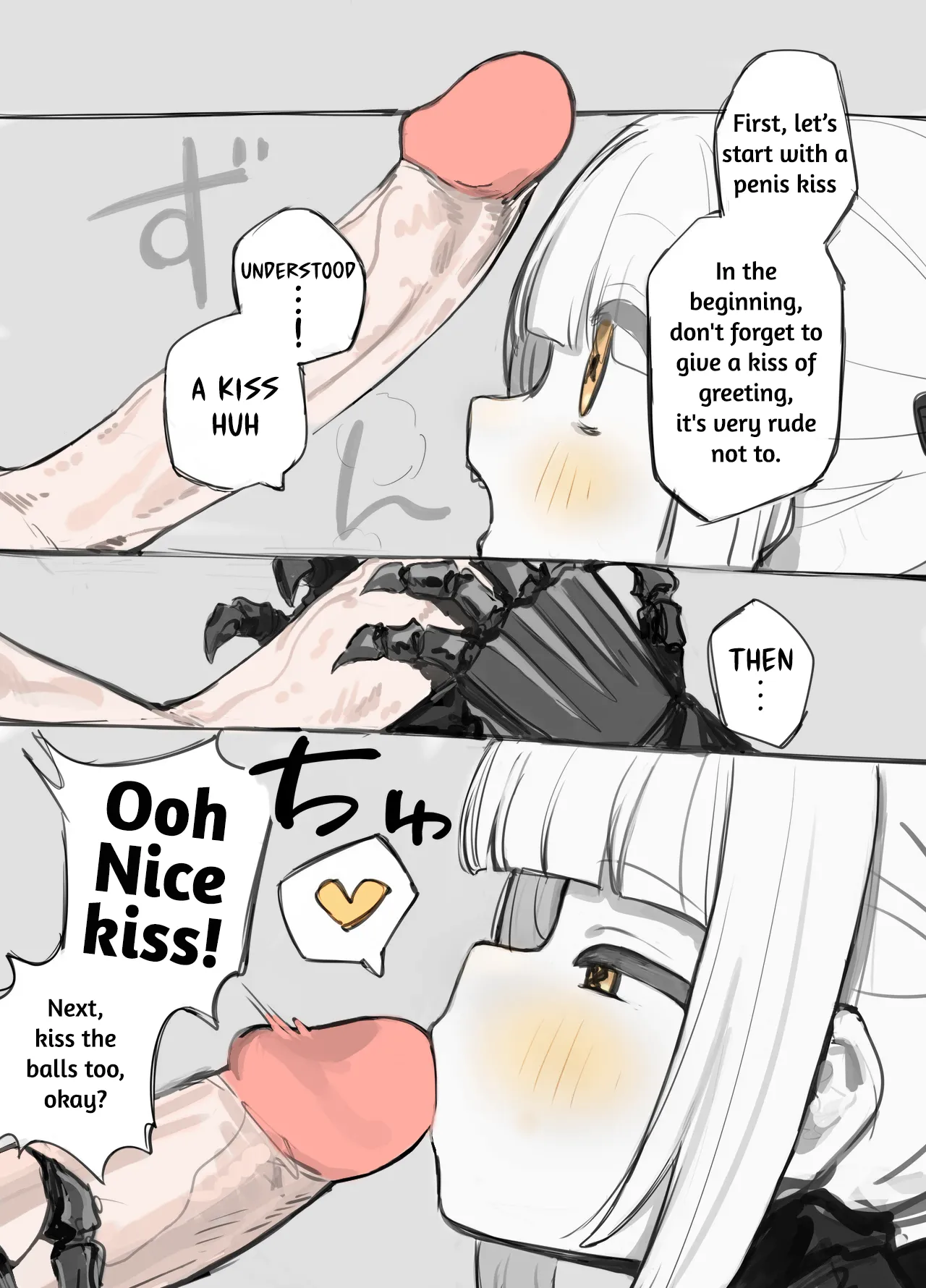 Sharp Teeth and Long Tongue Ein-chan's Mouth page 3 full