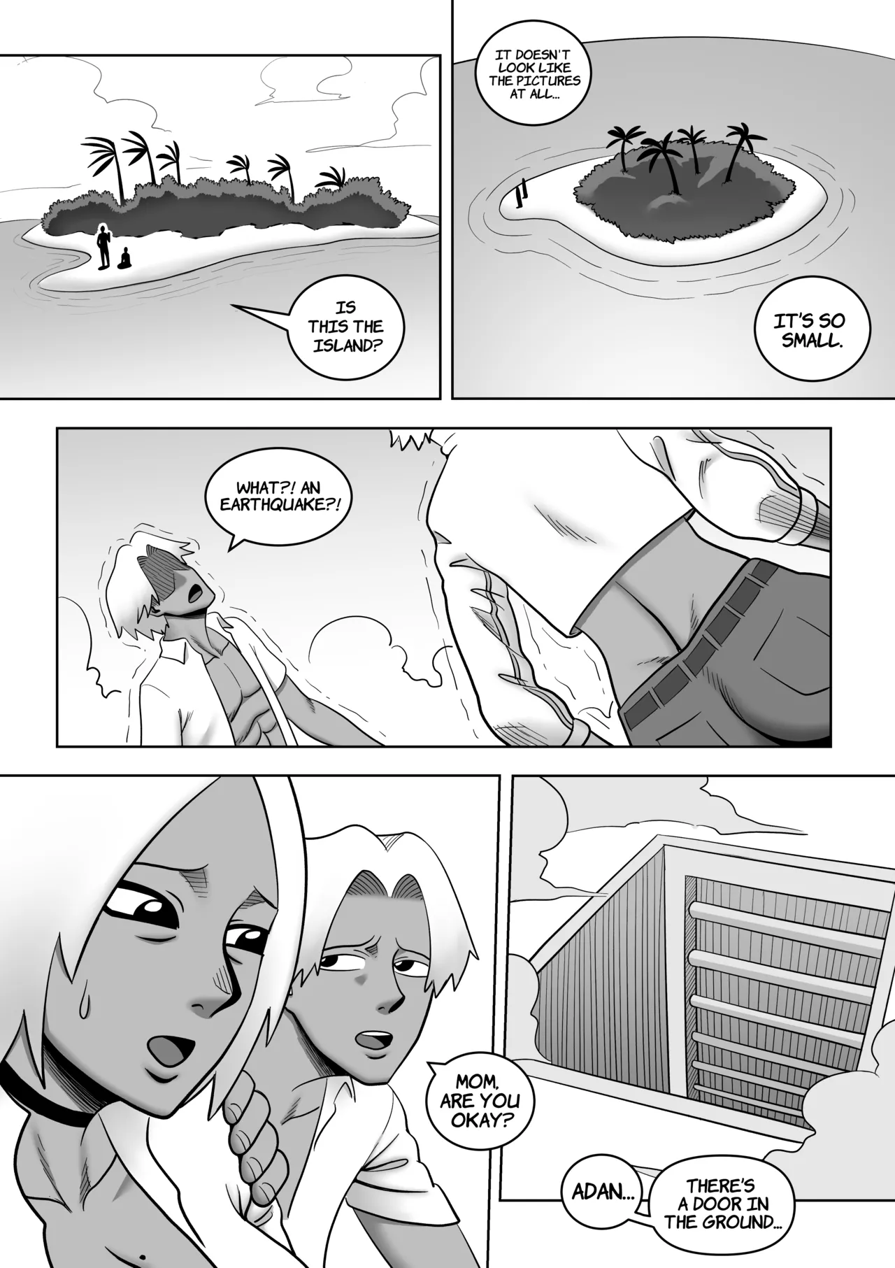 Mother and Son on a desert island #1 page 4 full