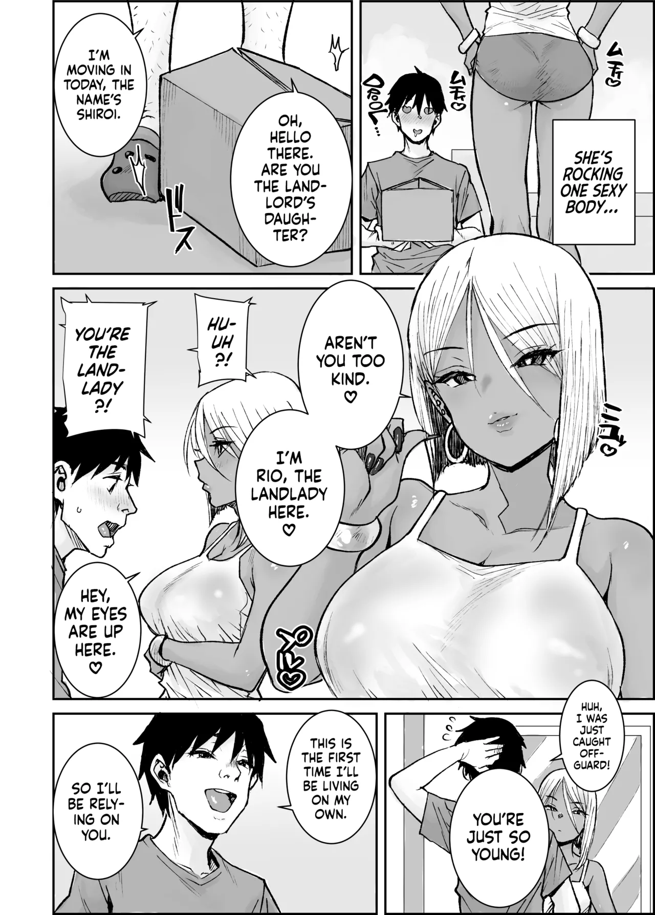 I, Your Humble College Student, Busted Loads Into My 35 Y/O Dark-Skinned Gyaru Landlady While She Rode Me Cowgirl | Daigaku no Ore, Kuro Gyaru Bijou Kanrinin-San  No Hageshii Kuiuchi Kijoui De Nama Nakadashi Shaimashita page 3 full