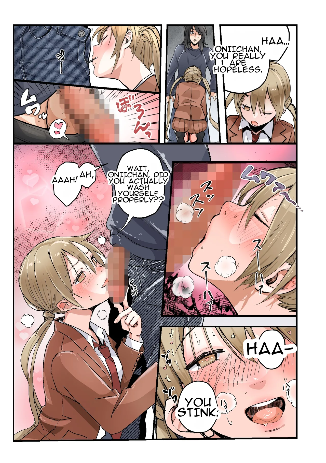 A Story About How a Younger Brother Turns Into a Onahole Who Loves Her Oniichan♥ page 10 full