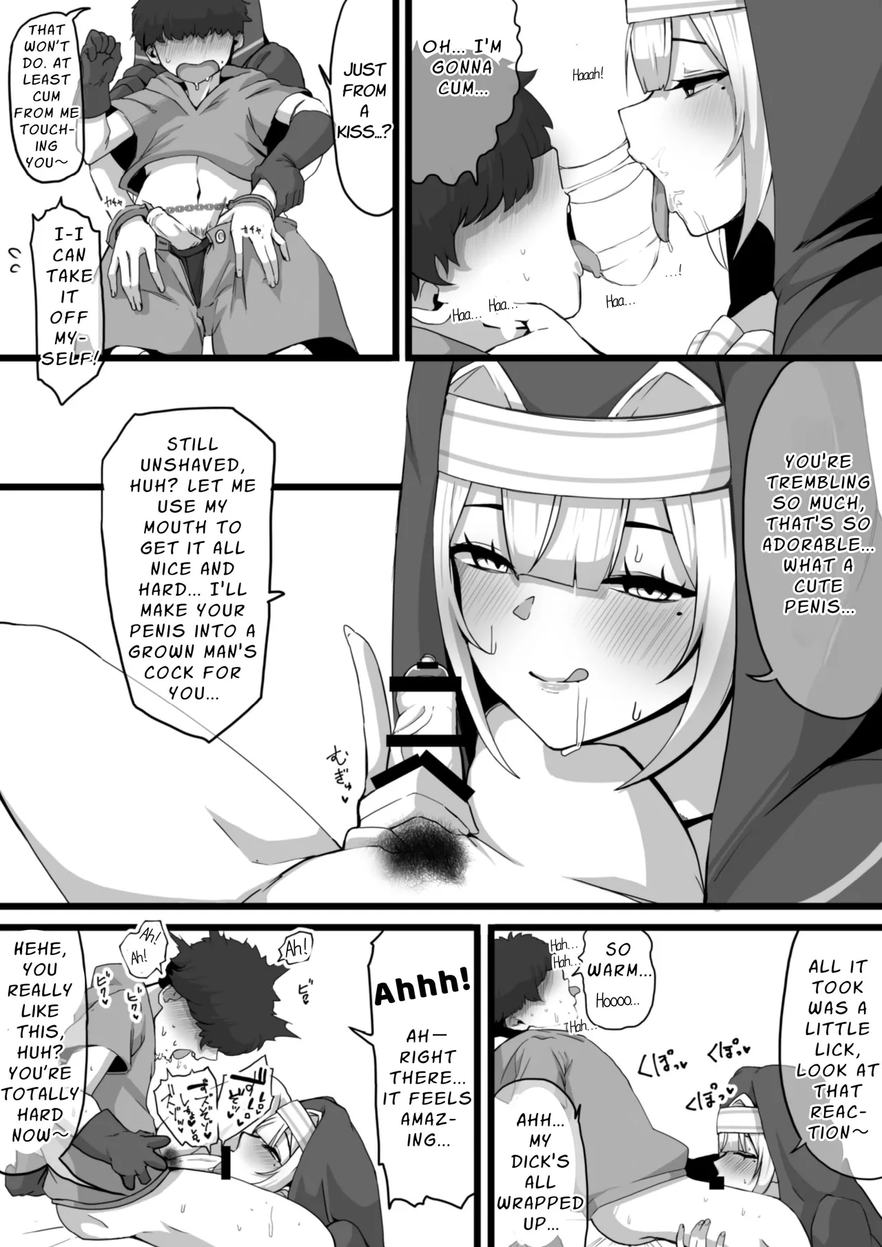Ansatsusha datta Onna Souryo-san ni Yuuwaku Sarete ~Amaama Oppai Shokei Sarete Shimau Maso Kanshu-san~ | The Masochistic Guard Seduced by the Assassin Nun ~Sweet Breast Punishment~ page 6 full