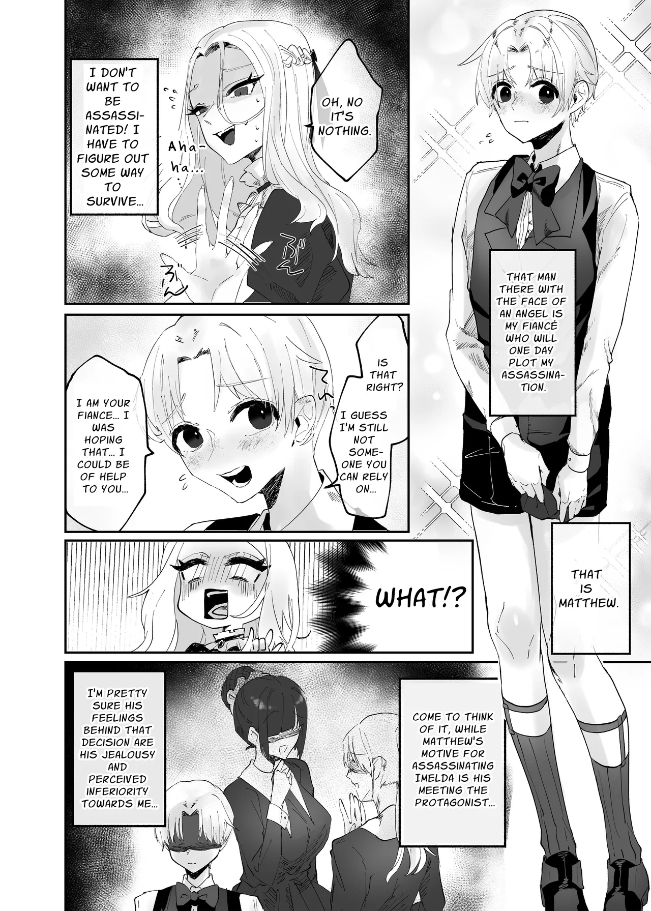 Kyojo Otome Game no Tensei Akuyaku Reijou wa Hametsu Flag Kaihi no Tame ni Konyakusha o Okashimasu | Reincarnated Otome Game Giant Villainess Ravages Her Fiancé To Avoid Triggering A Bad End Flag page 6 full