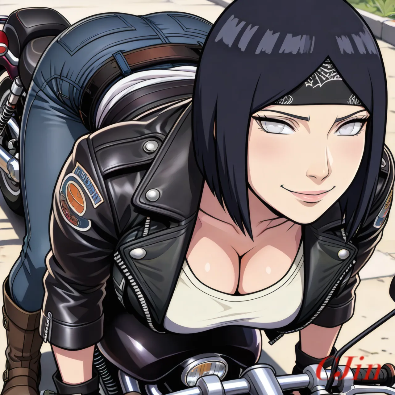 HINATA UZUMAKI AS THE MOTHER - THE QUEEN OF THE BIKERS page 5 full