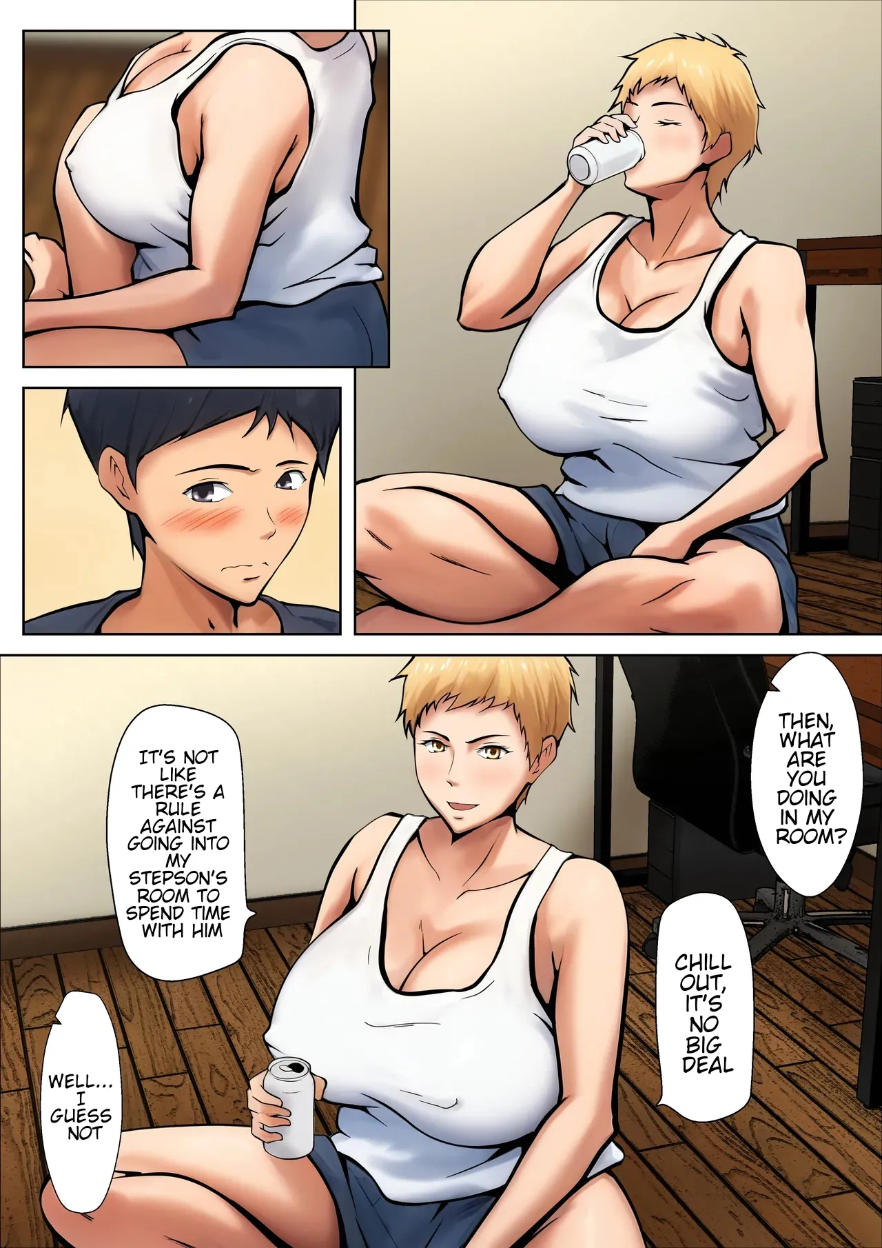 Giri no Oyako ga Doukyou Shitereba Kitto kou | If a stepmother and her stepson lived together, it would be something like this. page 4 full