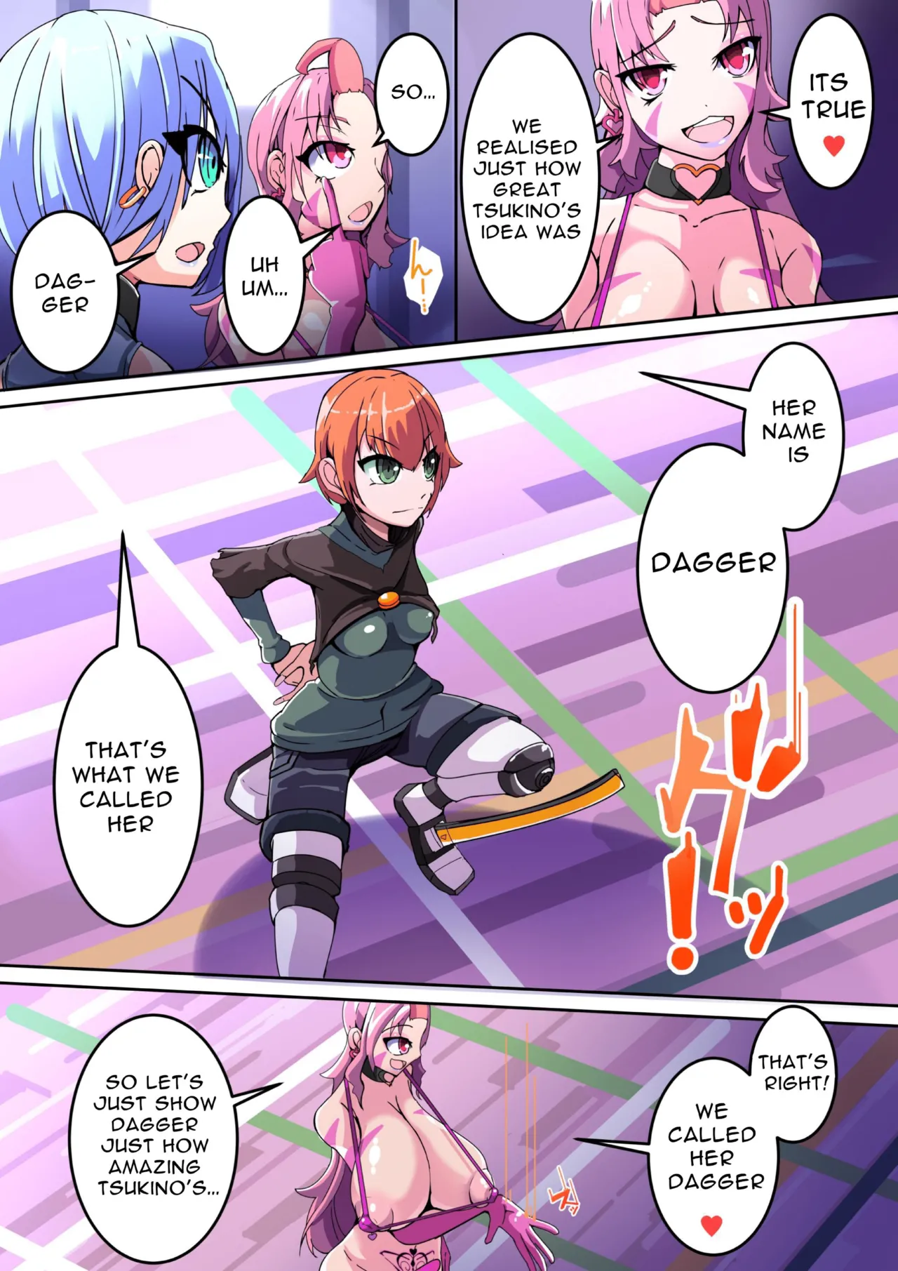 Defeated by an Evil Futanari Executive the Hero is Connected to a Body Modification Machine: Staal Dagger 01 page 4 full