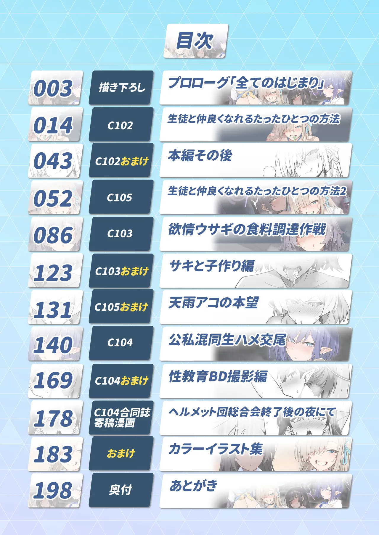 生徒達と仲良くHする本〜ブルアカ総集編〜 page 3 full