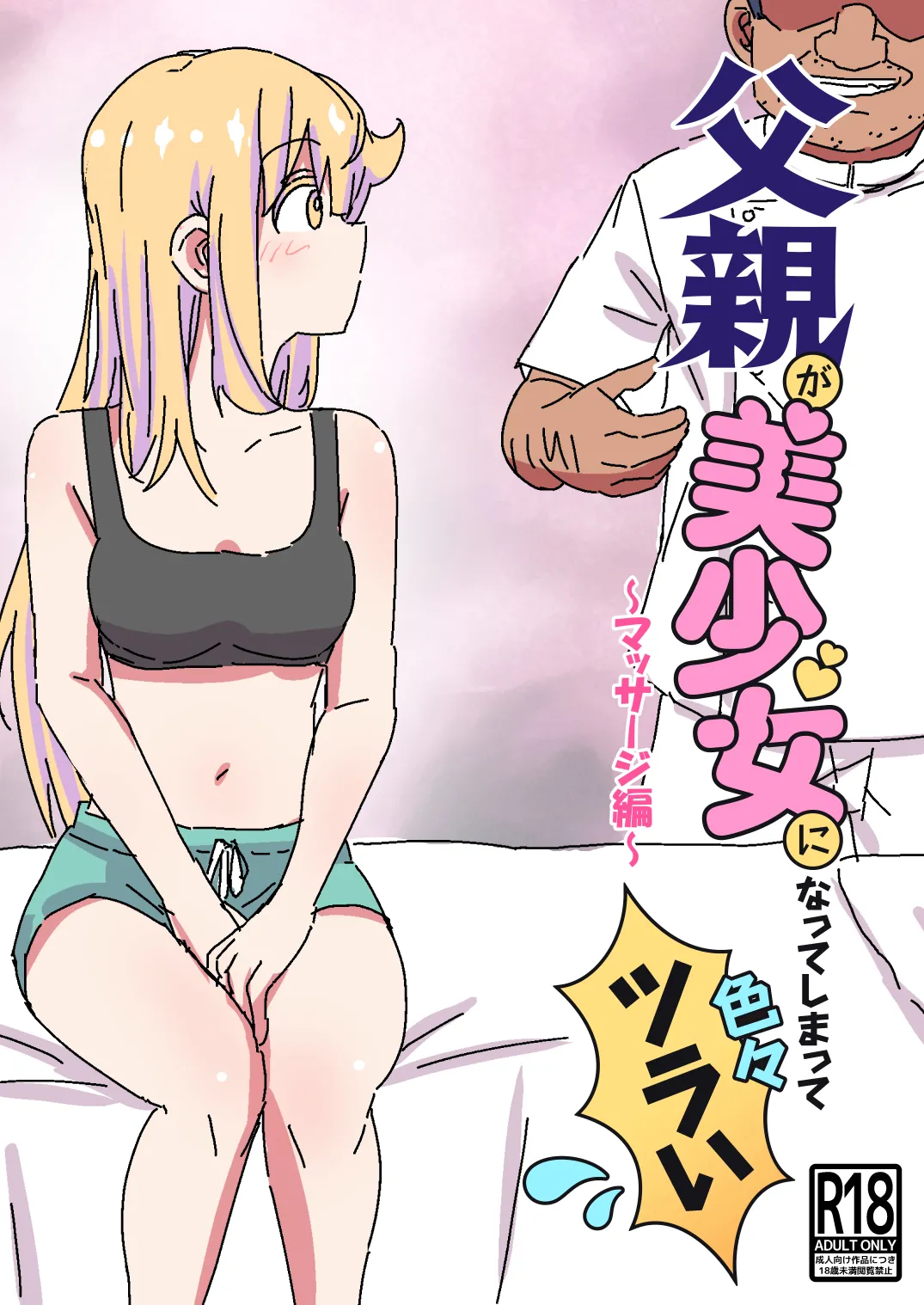 父親が美少女になってしまって色々ツラい〜マッサージ編〜 page 1 full